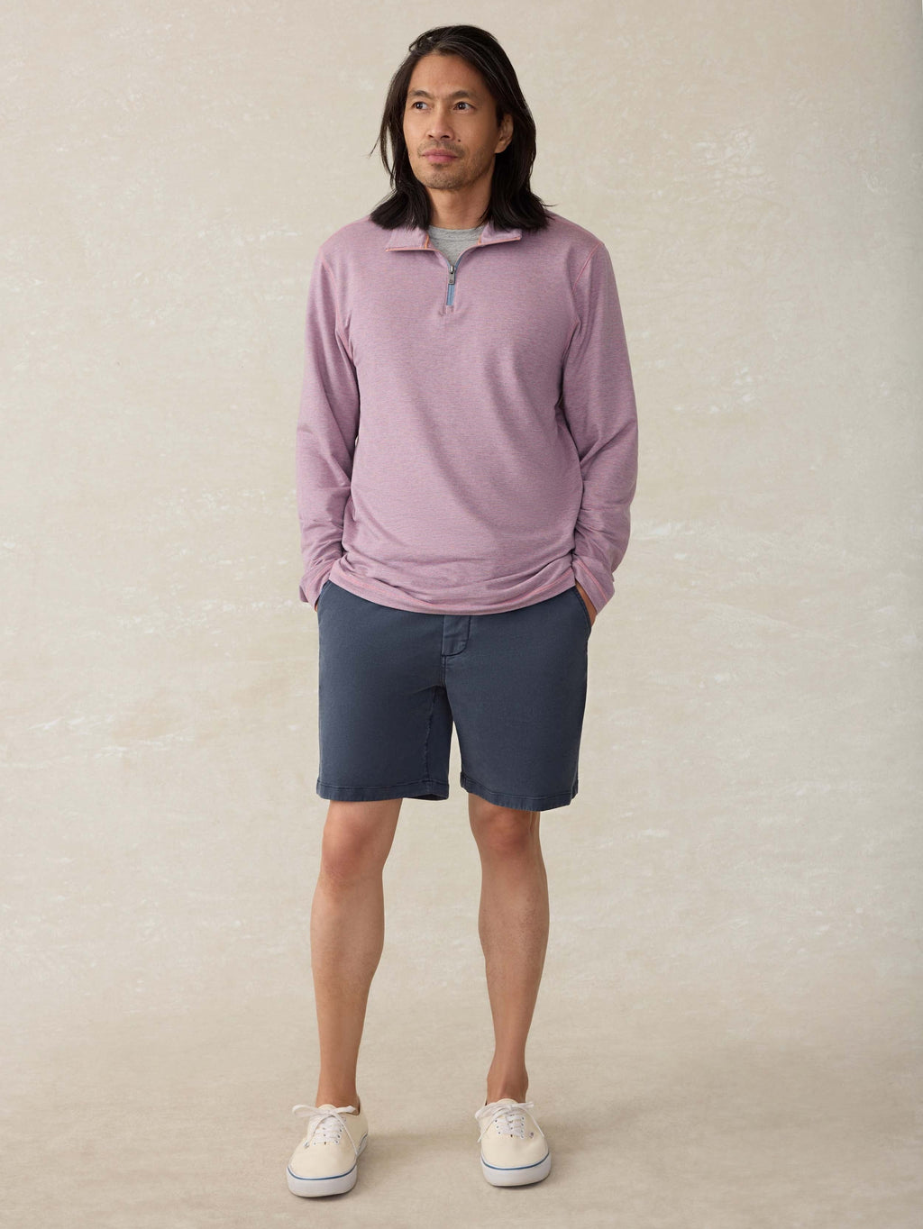 MovementTM Quarter Zip - Rose Creek Stripe