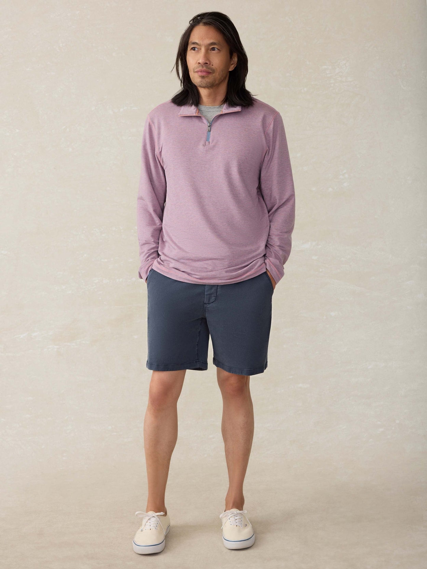 MovementTM Quarter Zip - Rose Creek Stripe