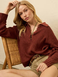 Miramar Linen Relaxed Polo - Smoked Paprika