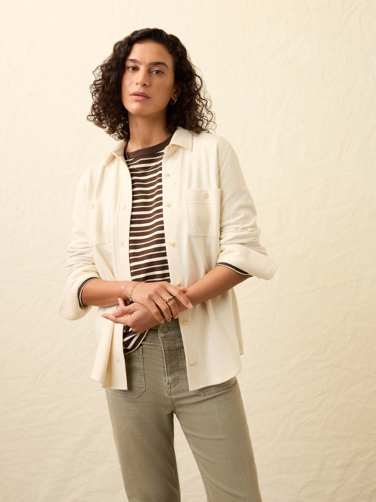 LegendTM Sweater Shirt - Light Oatmeal Twill