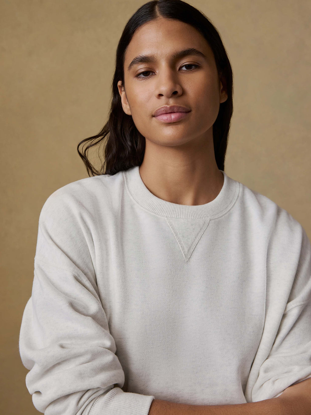 High Standard Fleece Vintage Crewneck - Ice Grey Heather