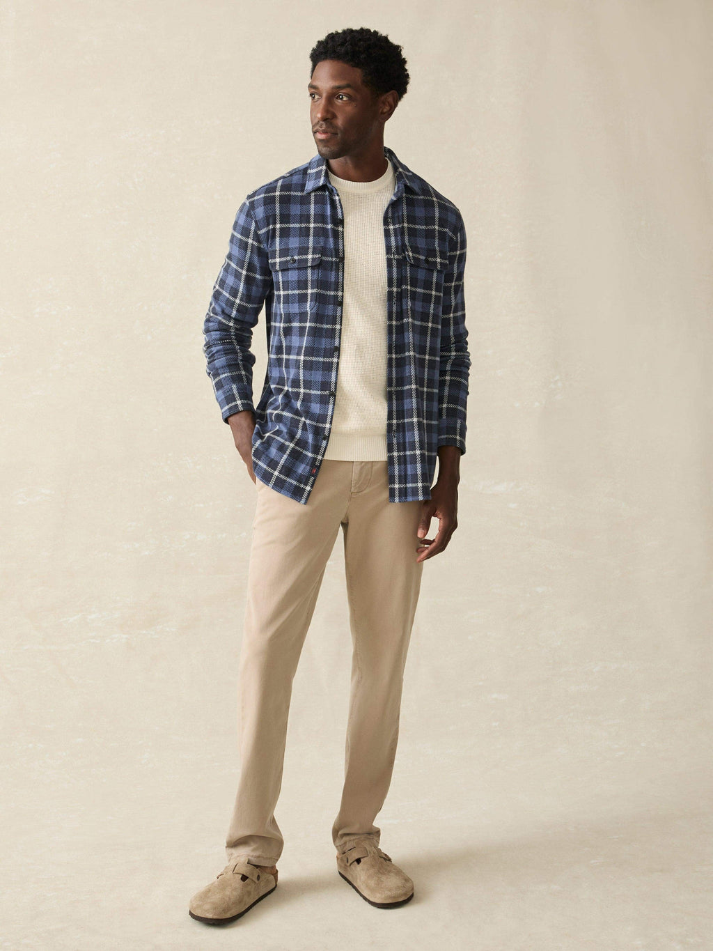 LegendTM Sweater Shirt - Blue Winds Plaid