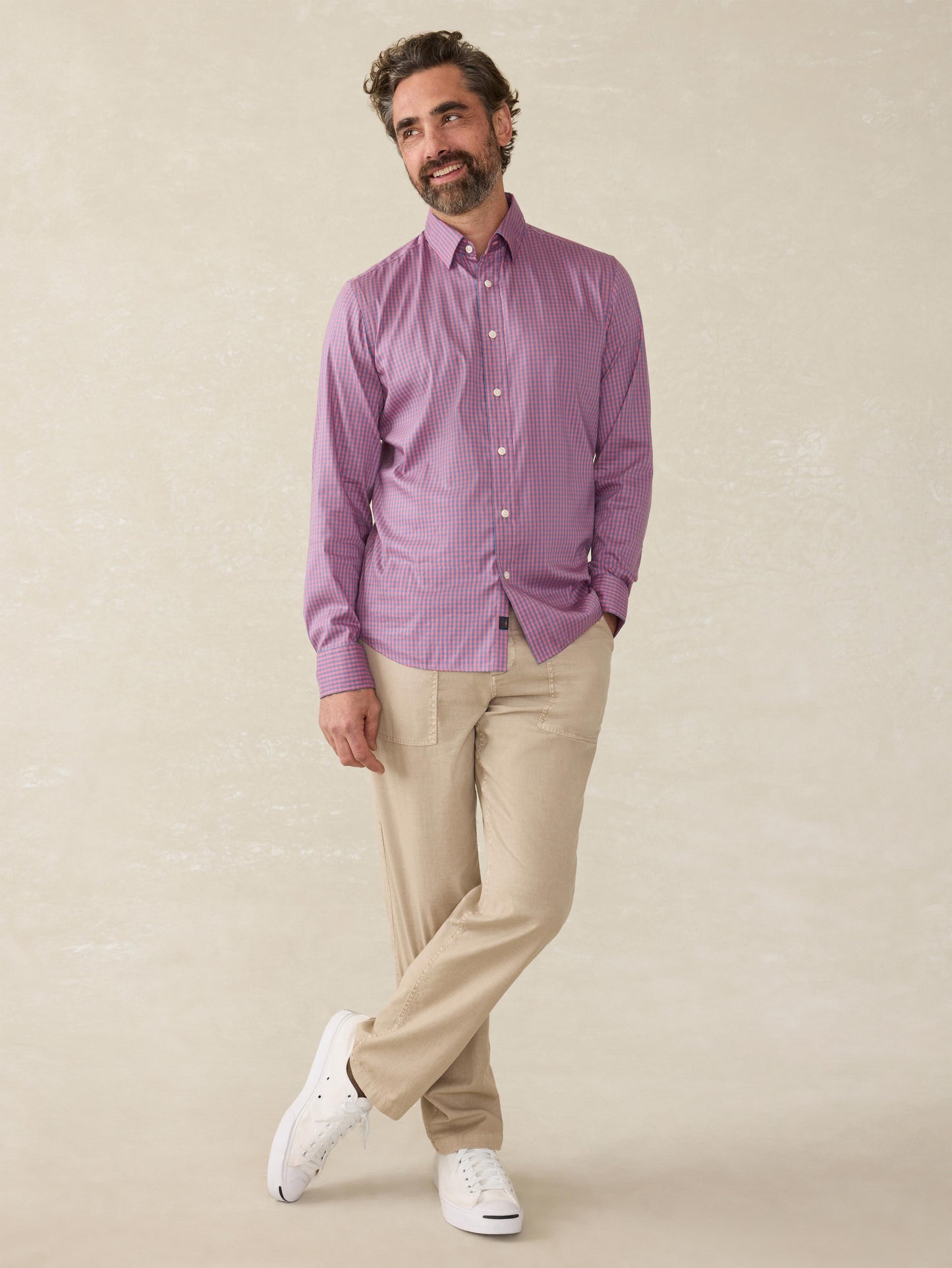 The MovementTM Shirt (Tall) - Blue Rose Gingham