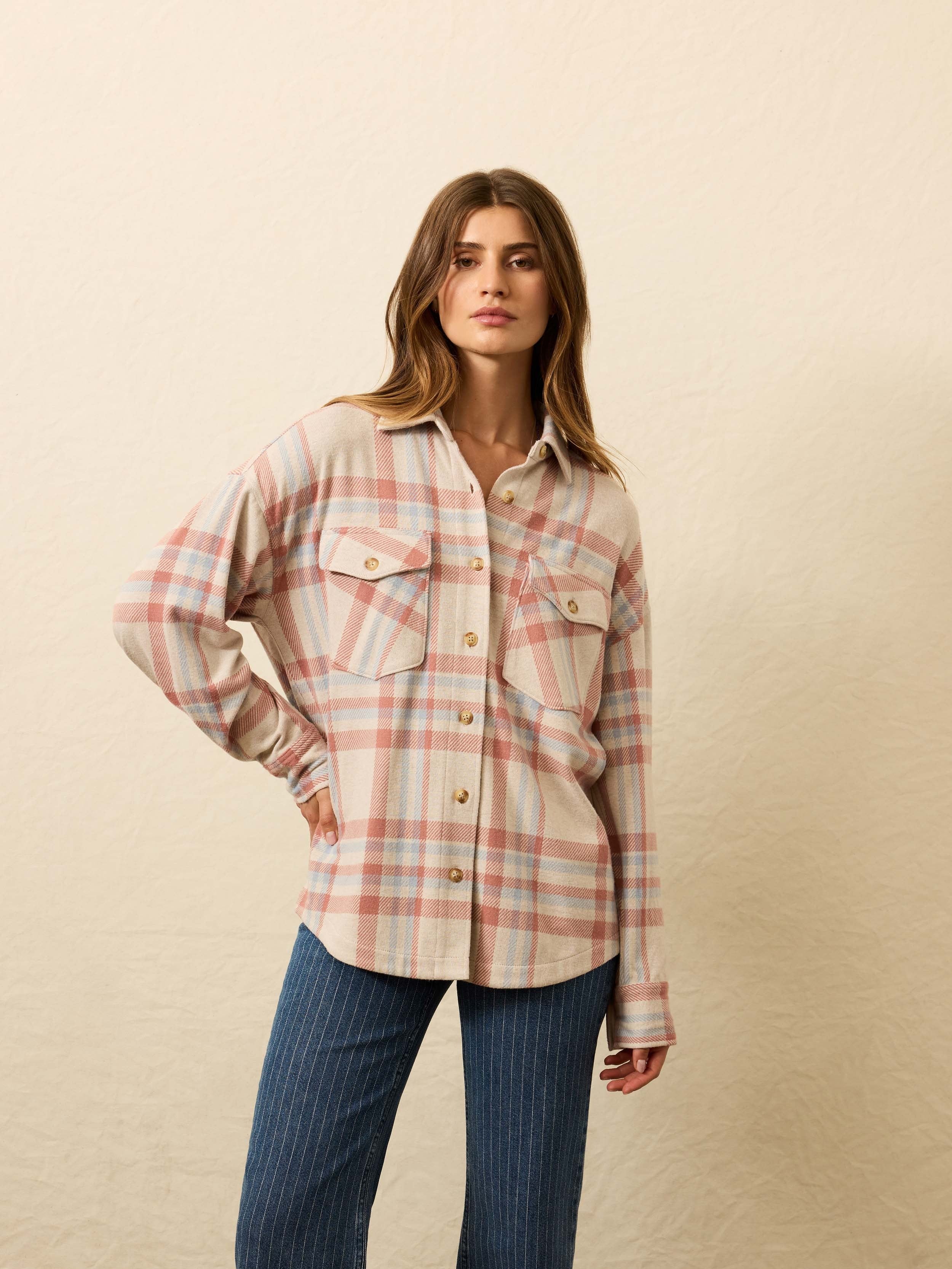LegendTM Sweater Overshirt - Lakeside Plaid