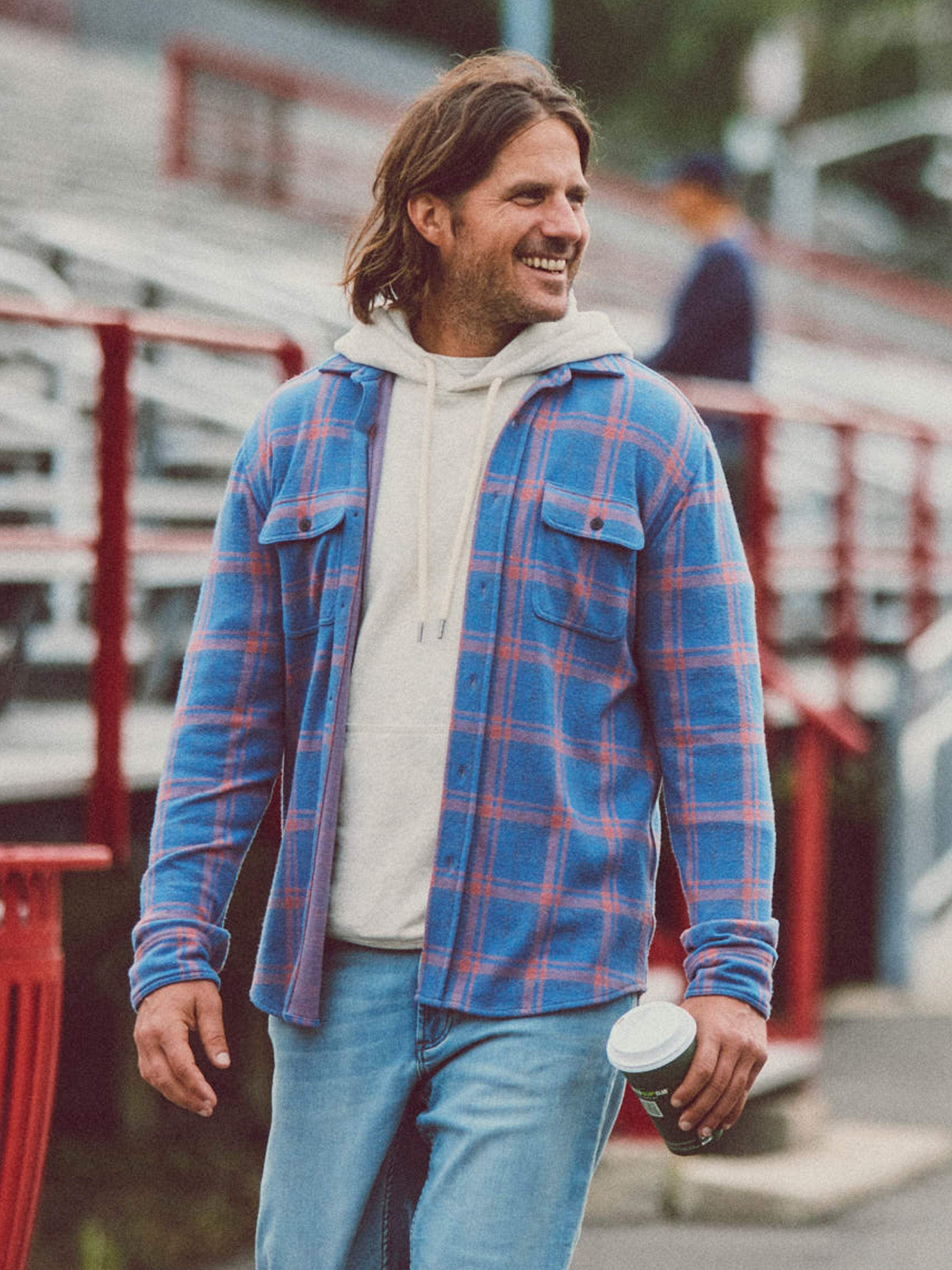 LegendTM Sweater Shirt - Twilight Mauve Plaid