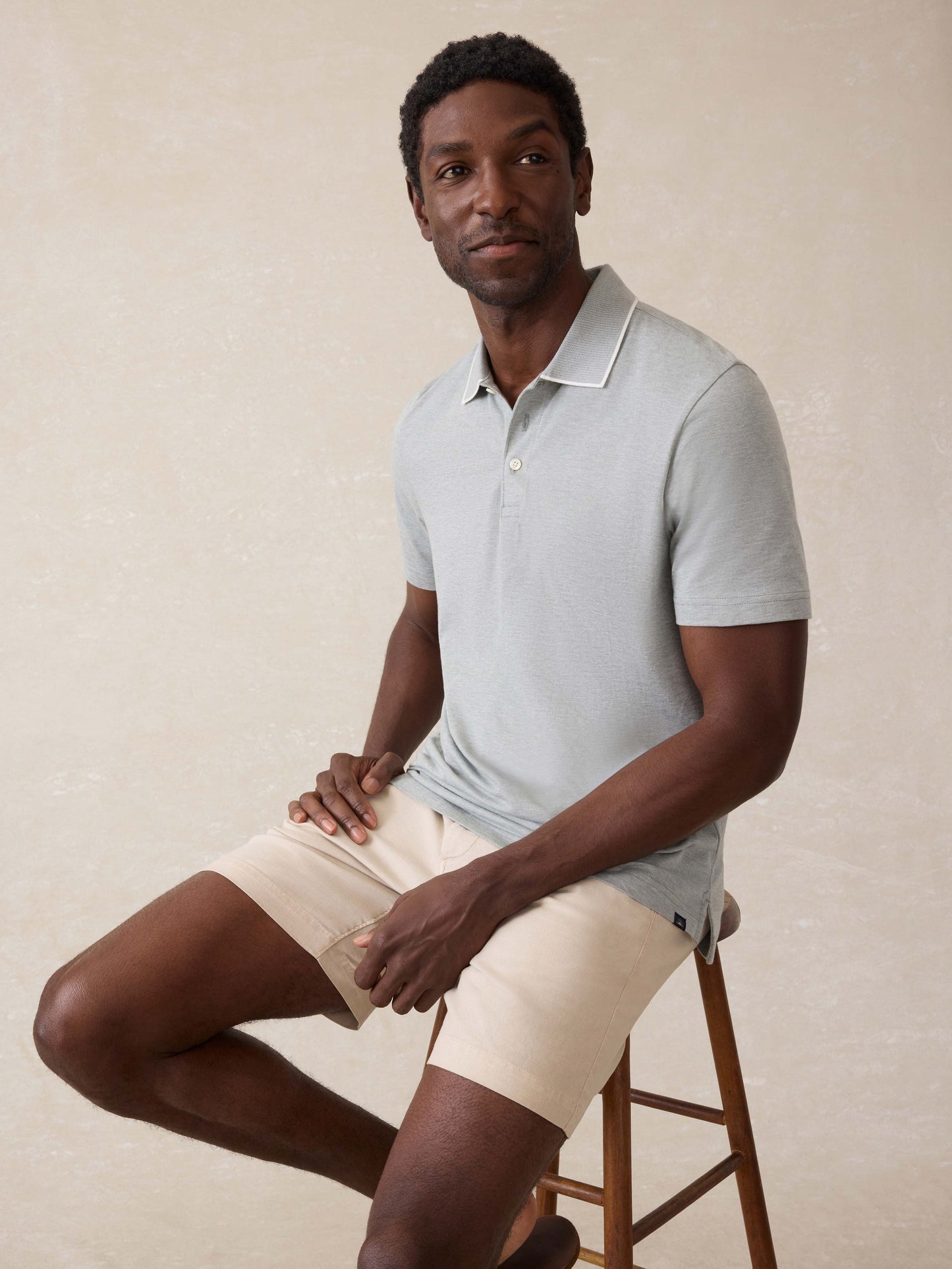 Short-Sleeve MovementTM Pique Polo - Moss Stone Melange