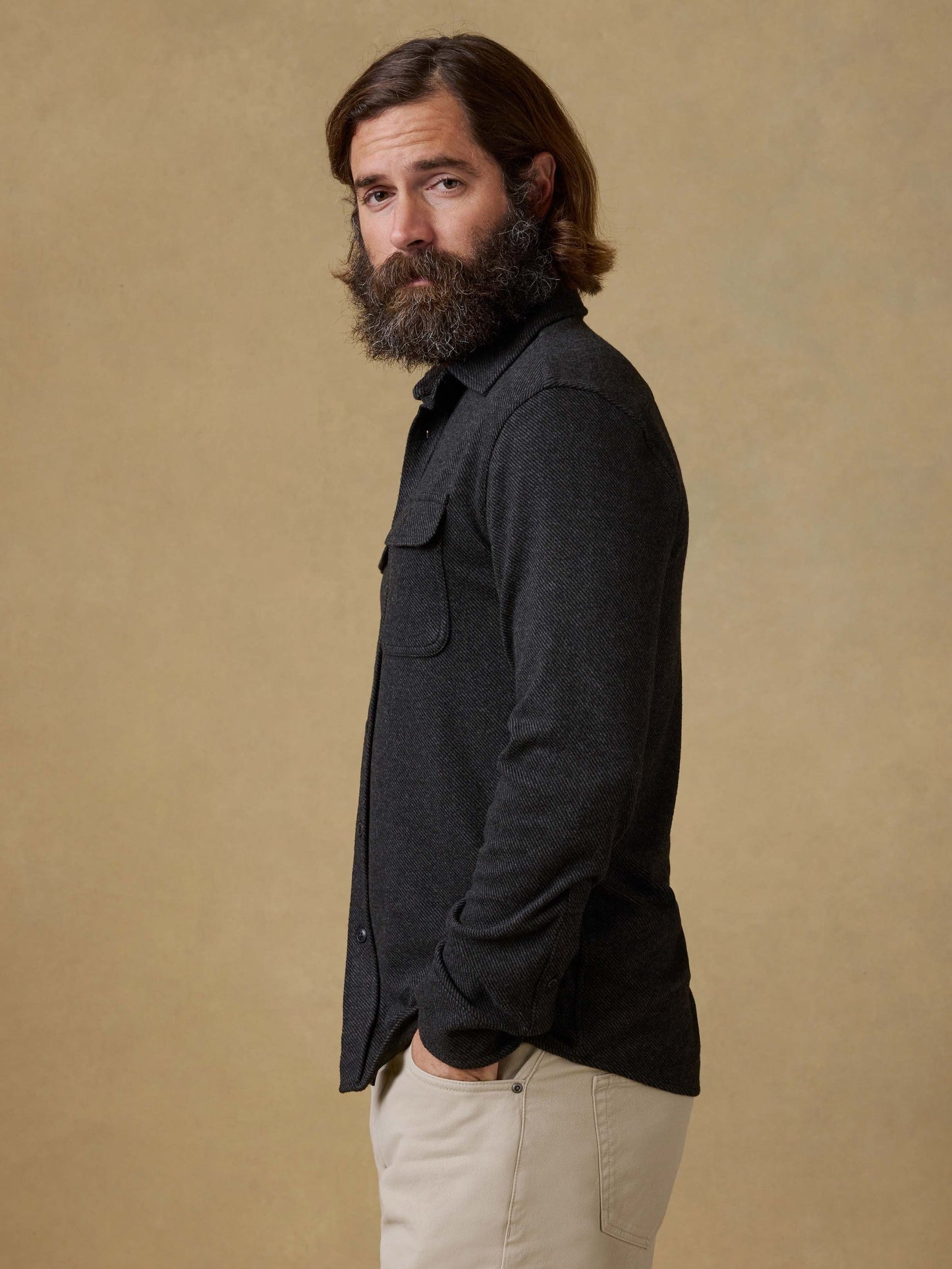 LegendTM Sweater Shirt - Heathered Black Twill