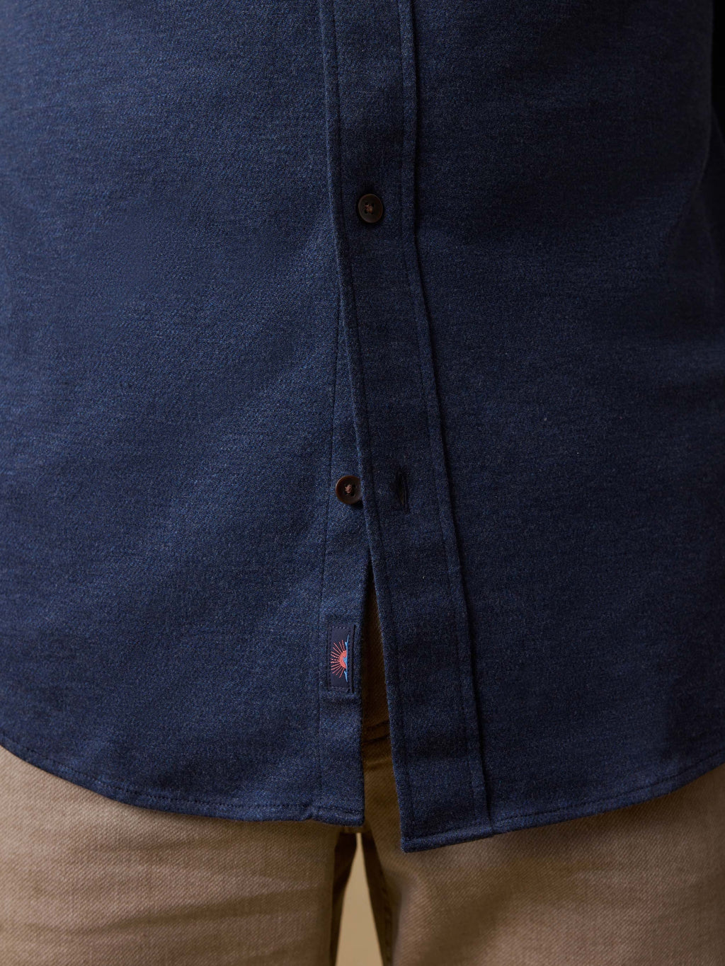 Coastline Knit Shirt - Ocean Heather Twill