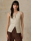 Miramar Linen Cami Cardigan - Summer Sand