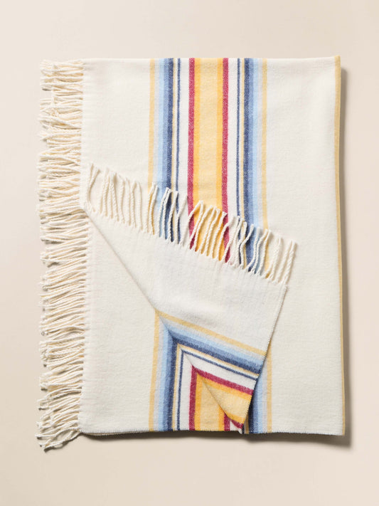 Brushed Recycled Cotton Blanket - Daybreak Ombre
