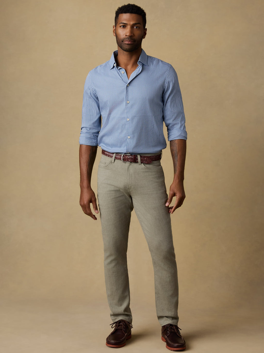 MovementTM Monterey Shirt - White Blue Check