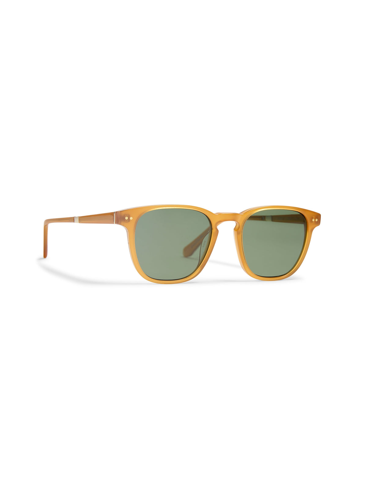 August Sunglasses - Milky Honey Solid Green