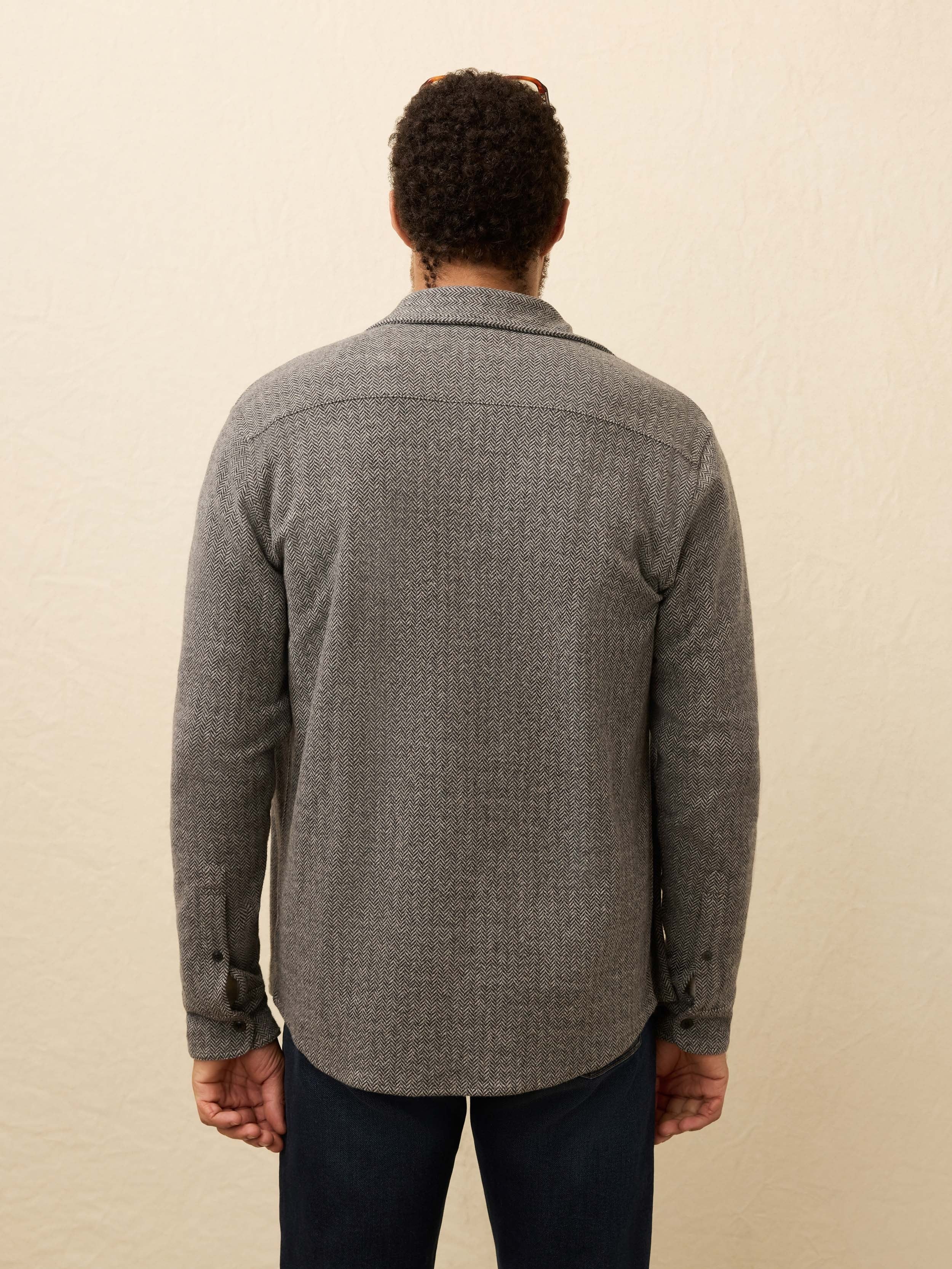 LegendTM Sweater Shirt - Alpine Grey Herringbone
