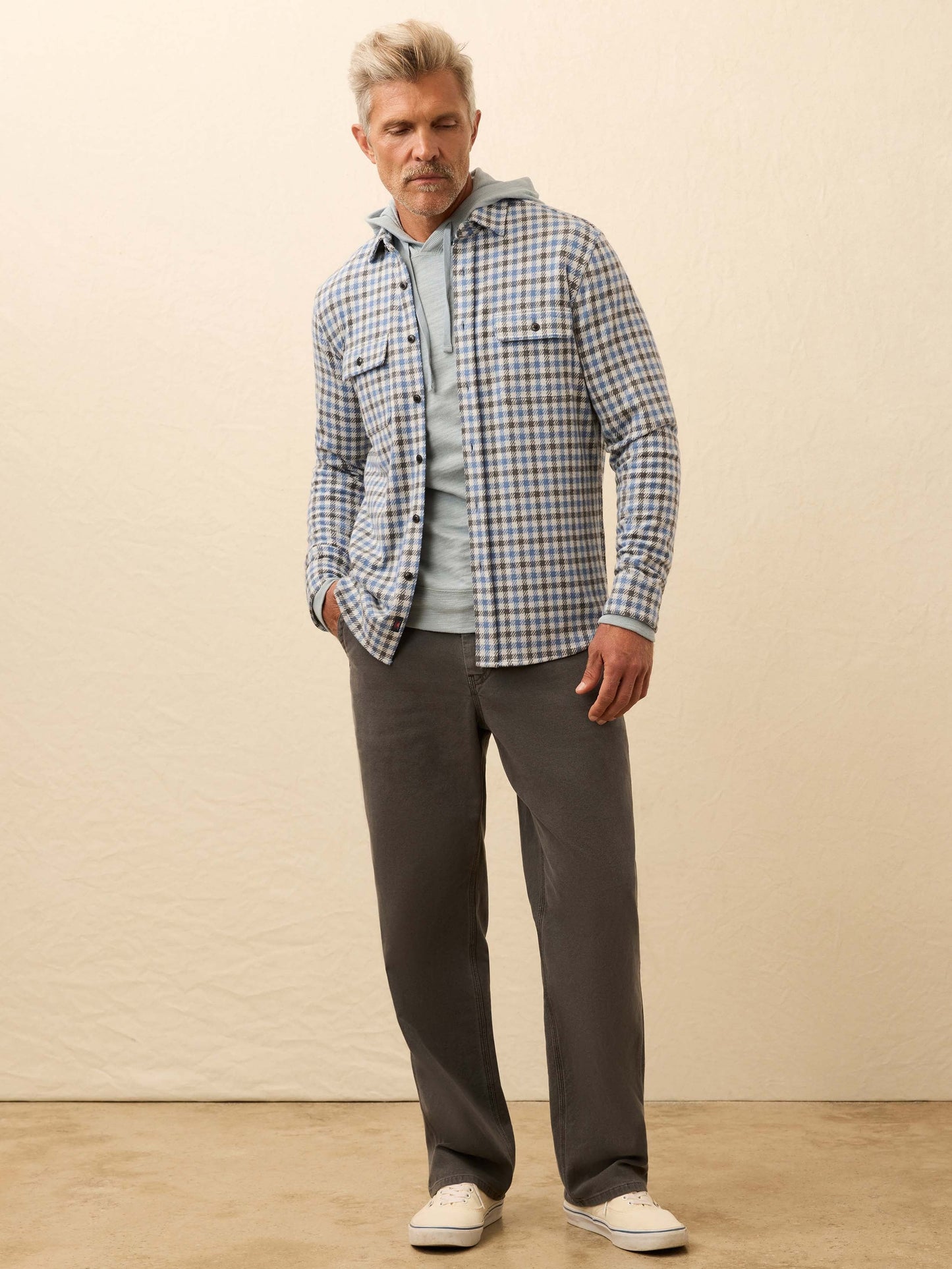 LegendTM Sweater Shirt - Graphite Sky Gingham