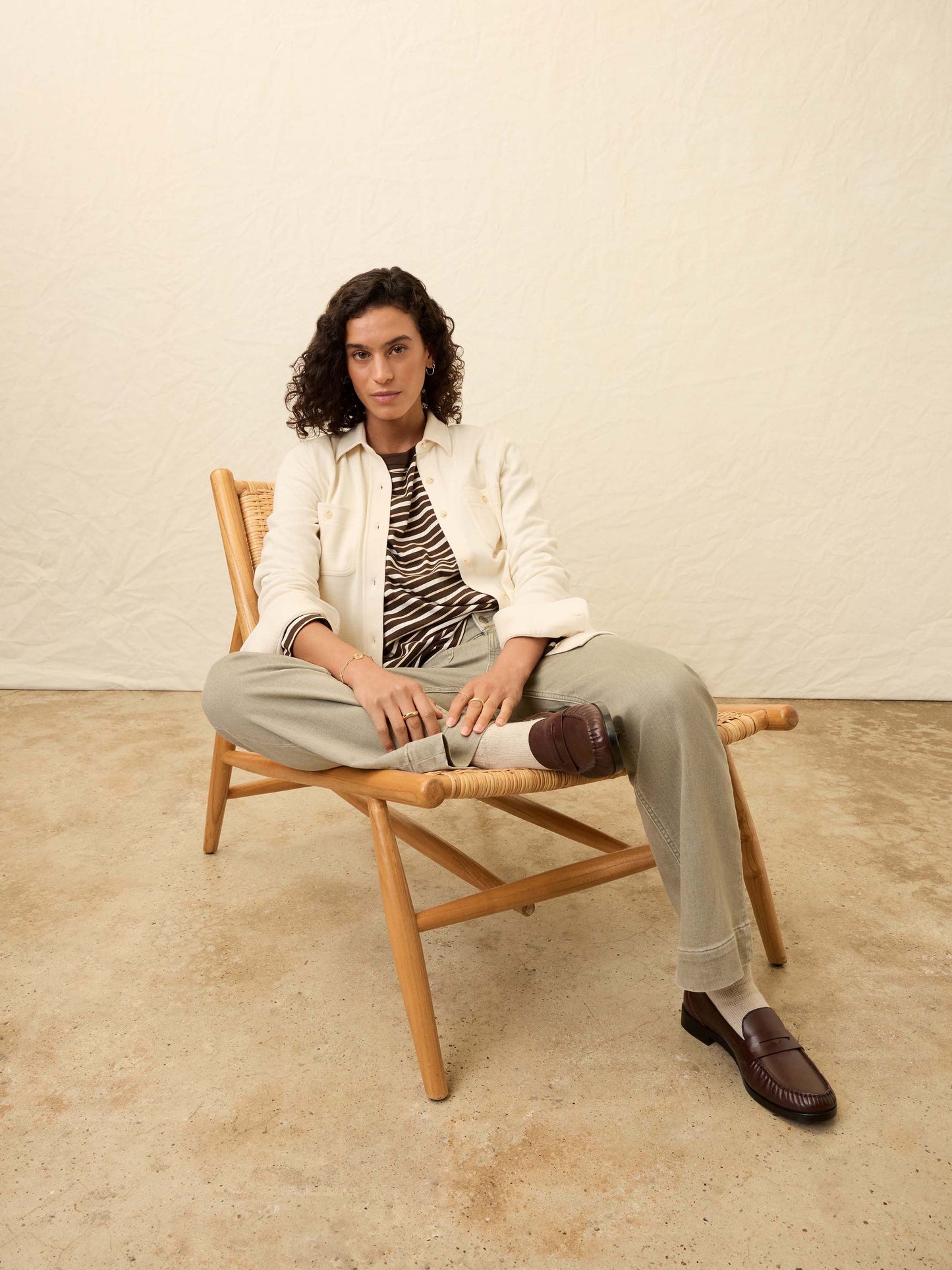 LegendTM Sweater Shirt - Light Oatmeal Twill