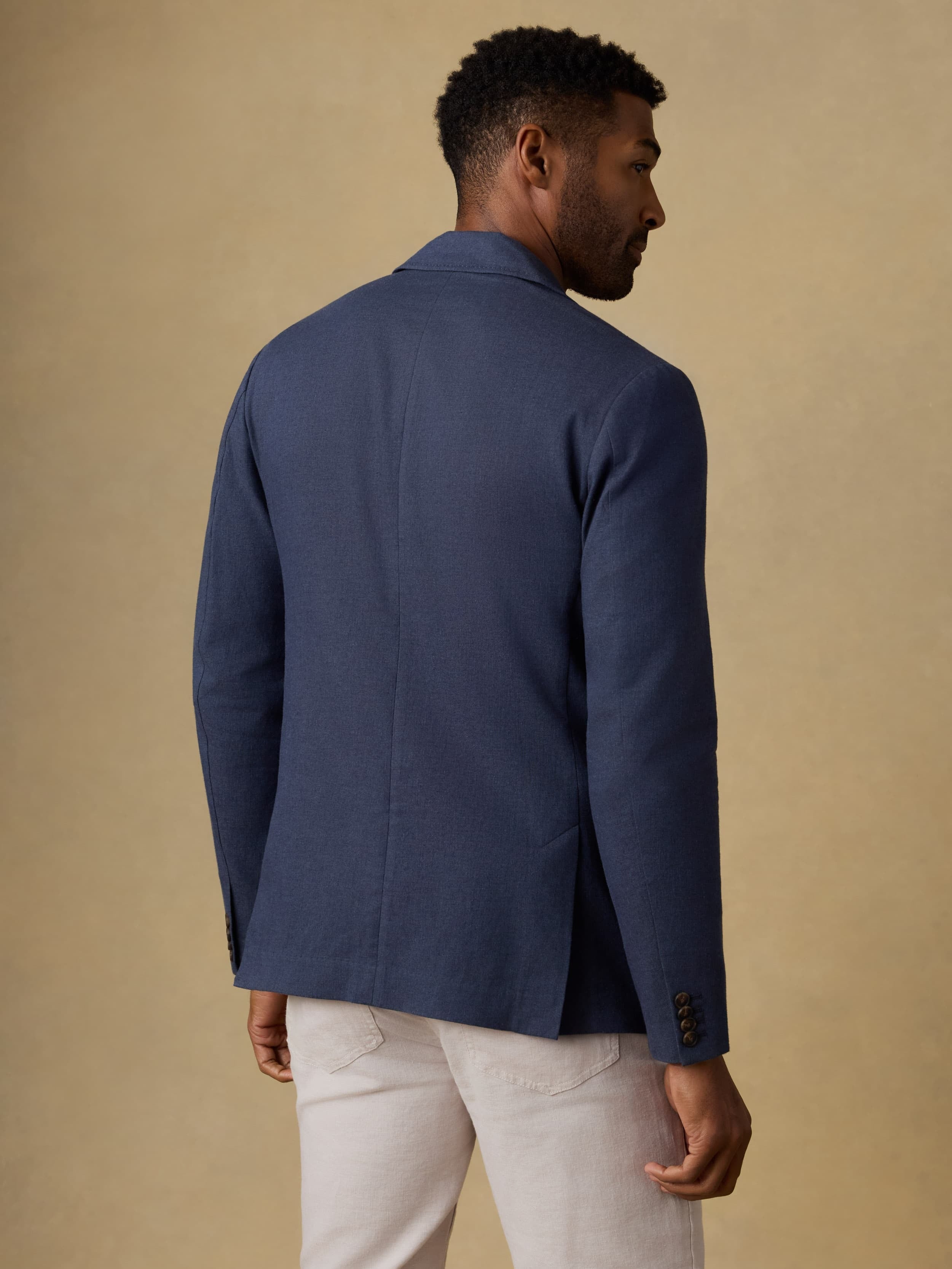 MovementTM Linen Blazer - Deep Sea Navy