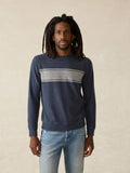 LegendTM Surf Stripe Sweater Crew - Brighton Navy Surf Stripe