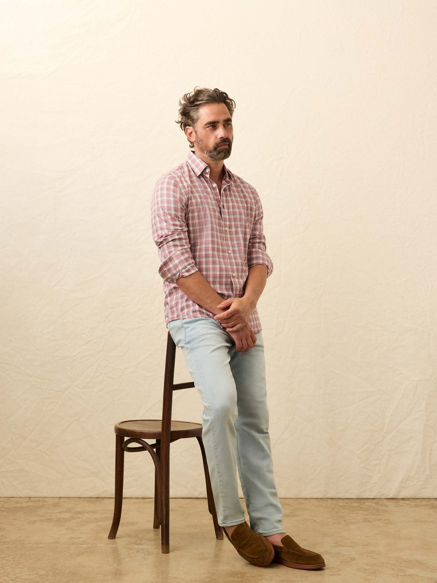 The MovementTM Shirt - Red Charcoal Plaid