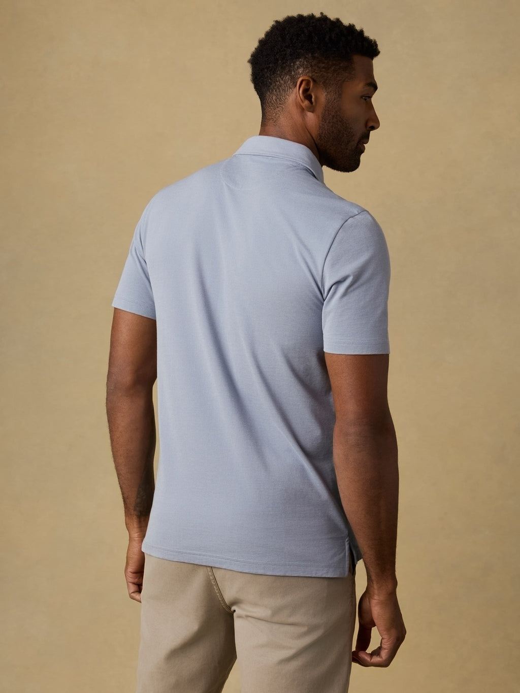 Short-Sleeve MovementTM Pique Polo - Flint White Melange