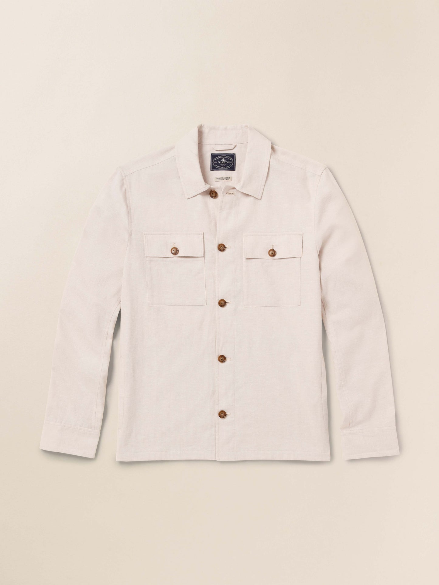 MovementTM Linen Shirt Jacket - Dorset Sand