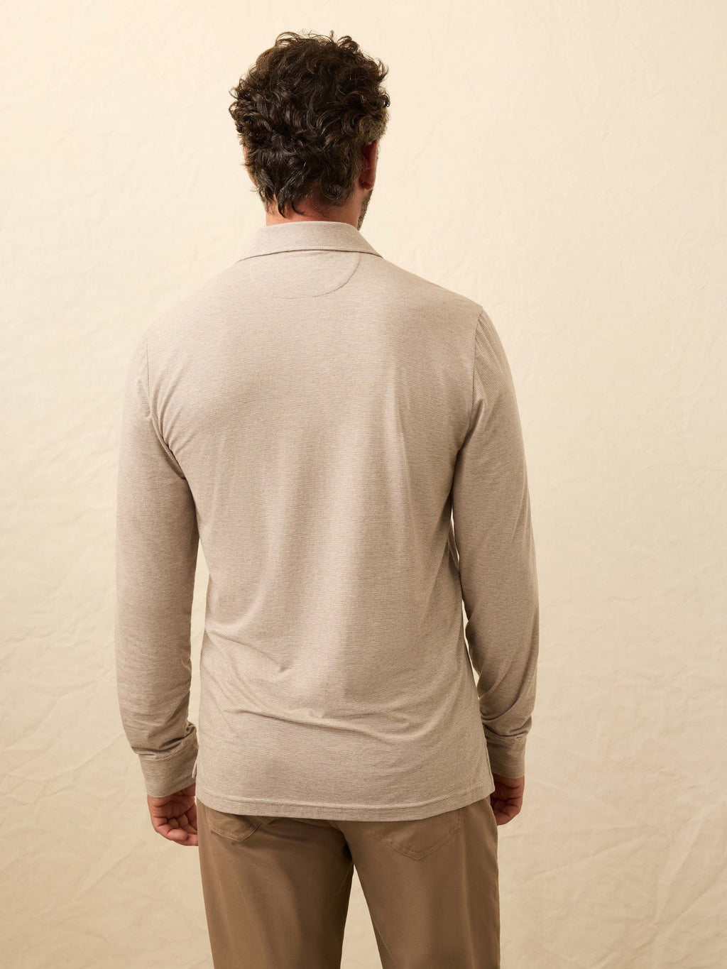 Long-Sleeve MovementTM Polo - Mountain Bark Feeder