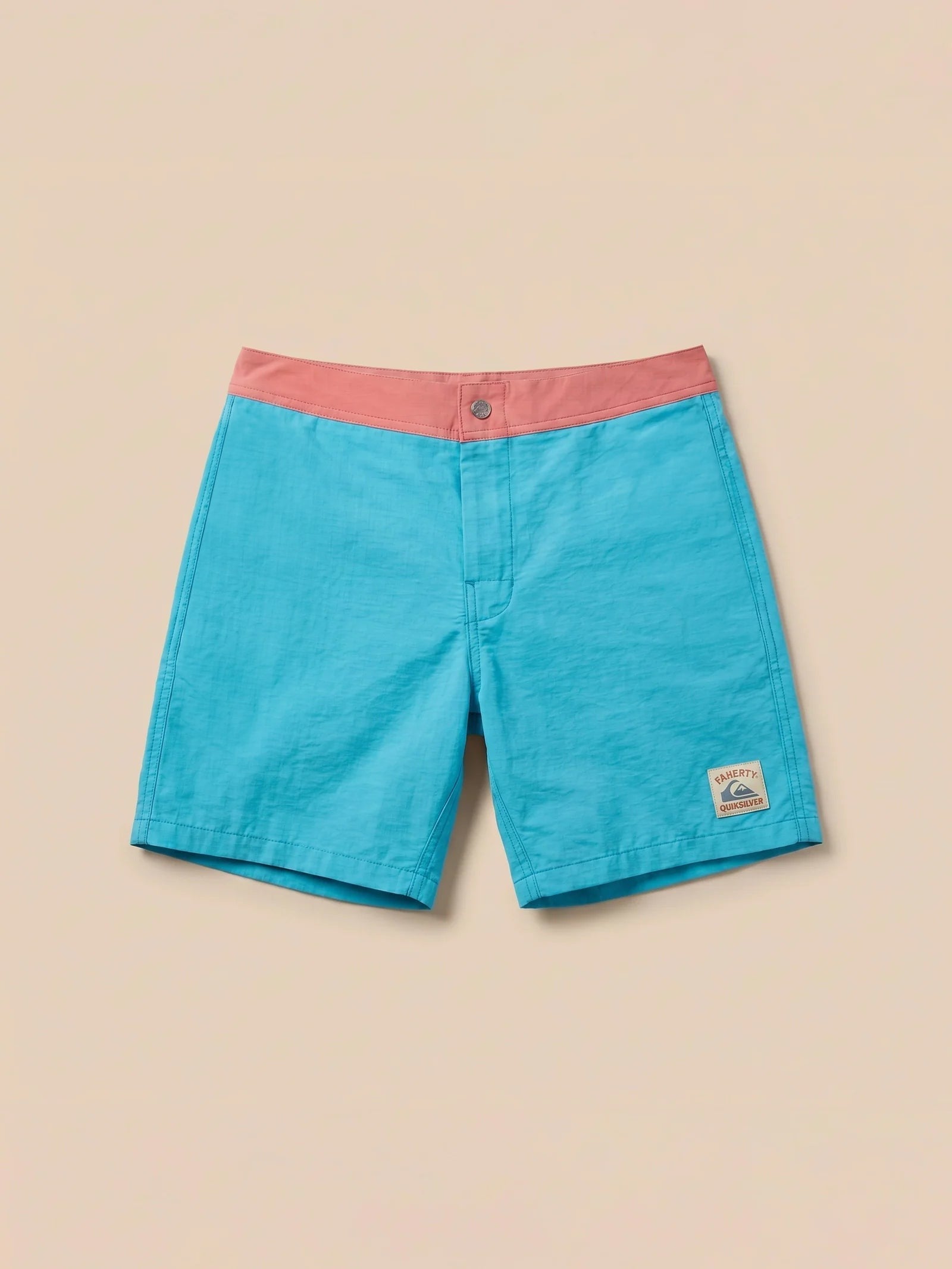 Faherty x Quiksilver Boardshort - Teal Sunrise Block