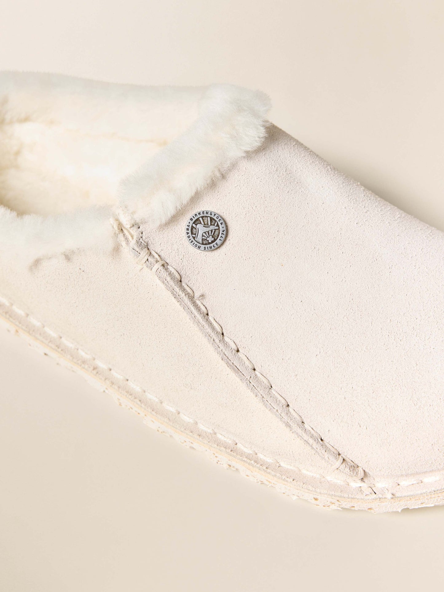 Birkenstock Zermatt Premium Slipper - Antique White