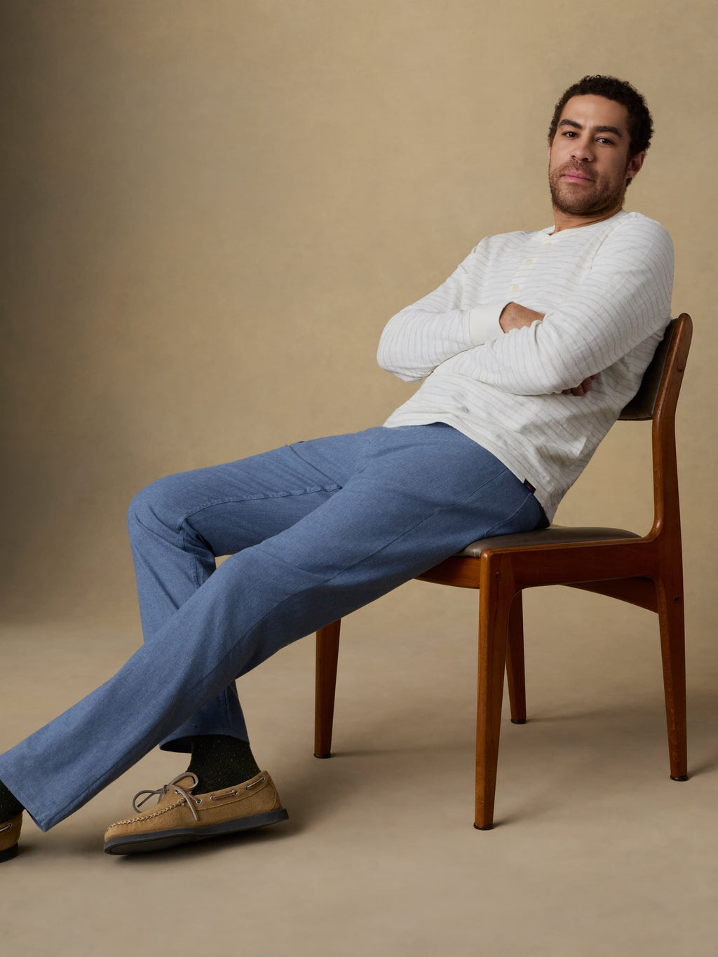 MovementTM Linen 5-Pocket Pant - Dusk Blue