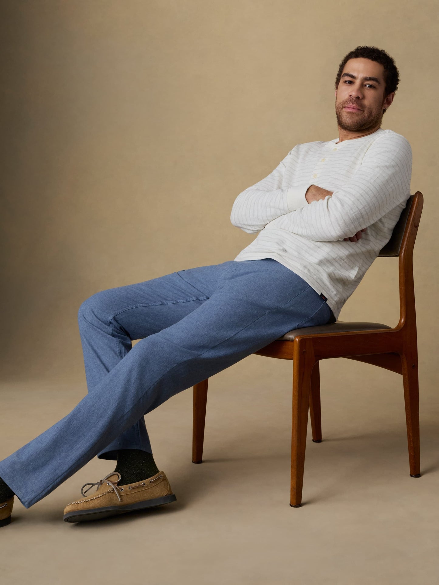 MovementTM Linen 5-Pocket Pant - Dusk Blue