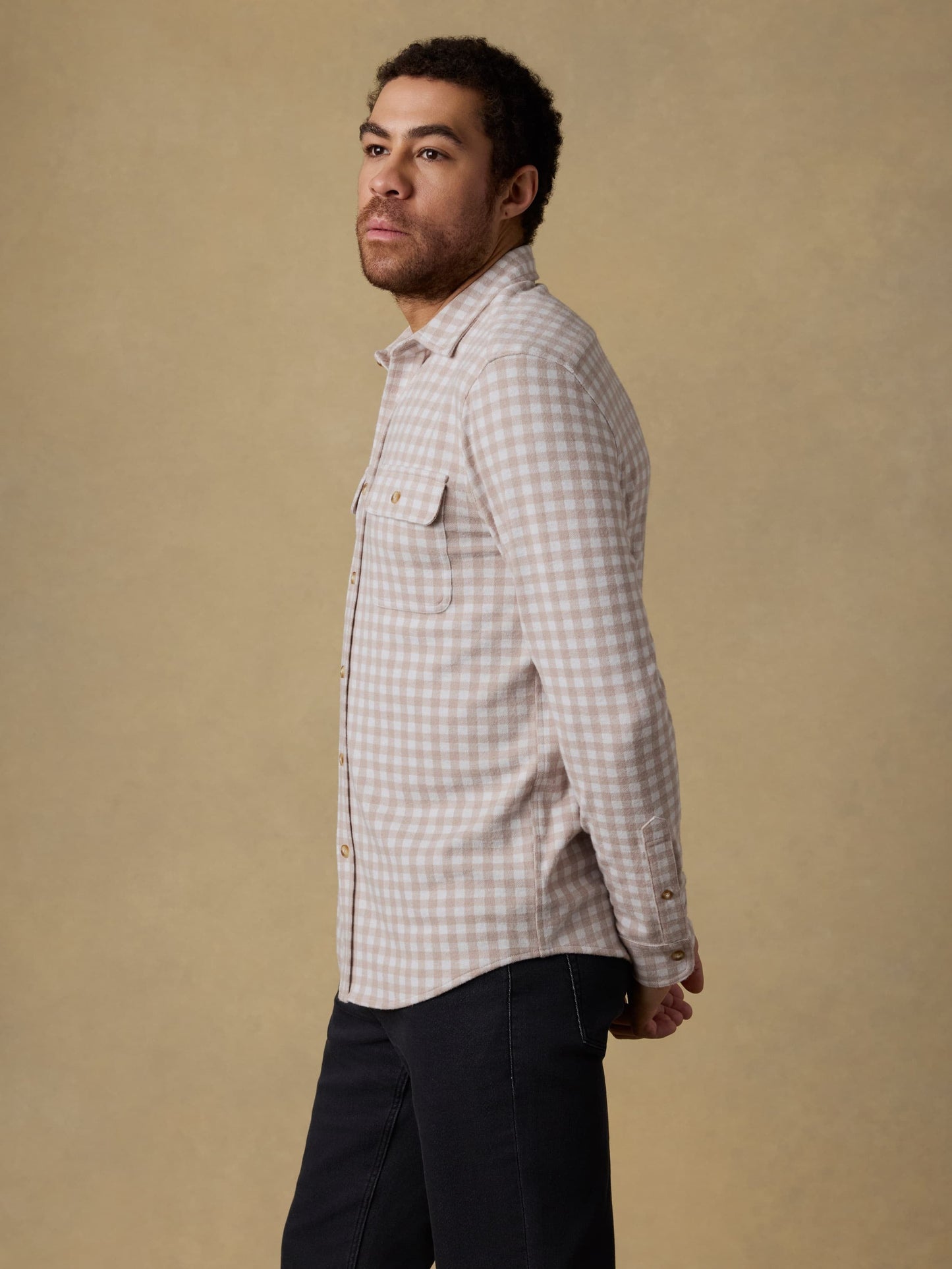 LegendTM Sweater Shirt - Shore Tan Gingham