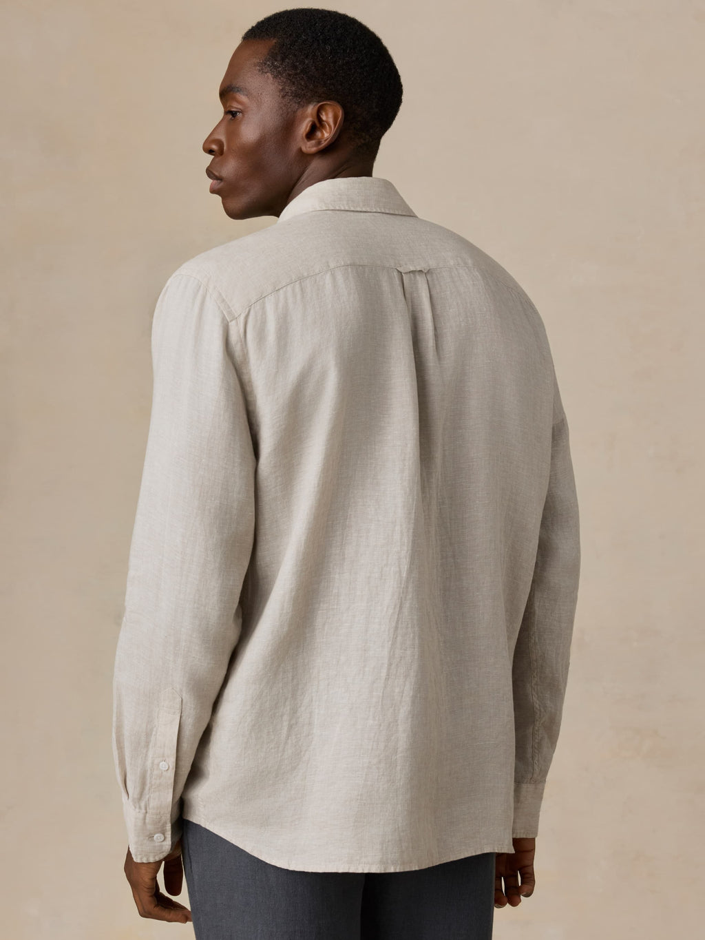 Sunwashed Linen Shirt - Castle Stone