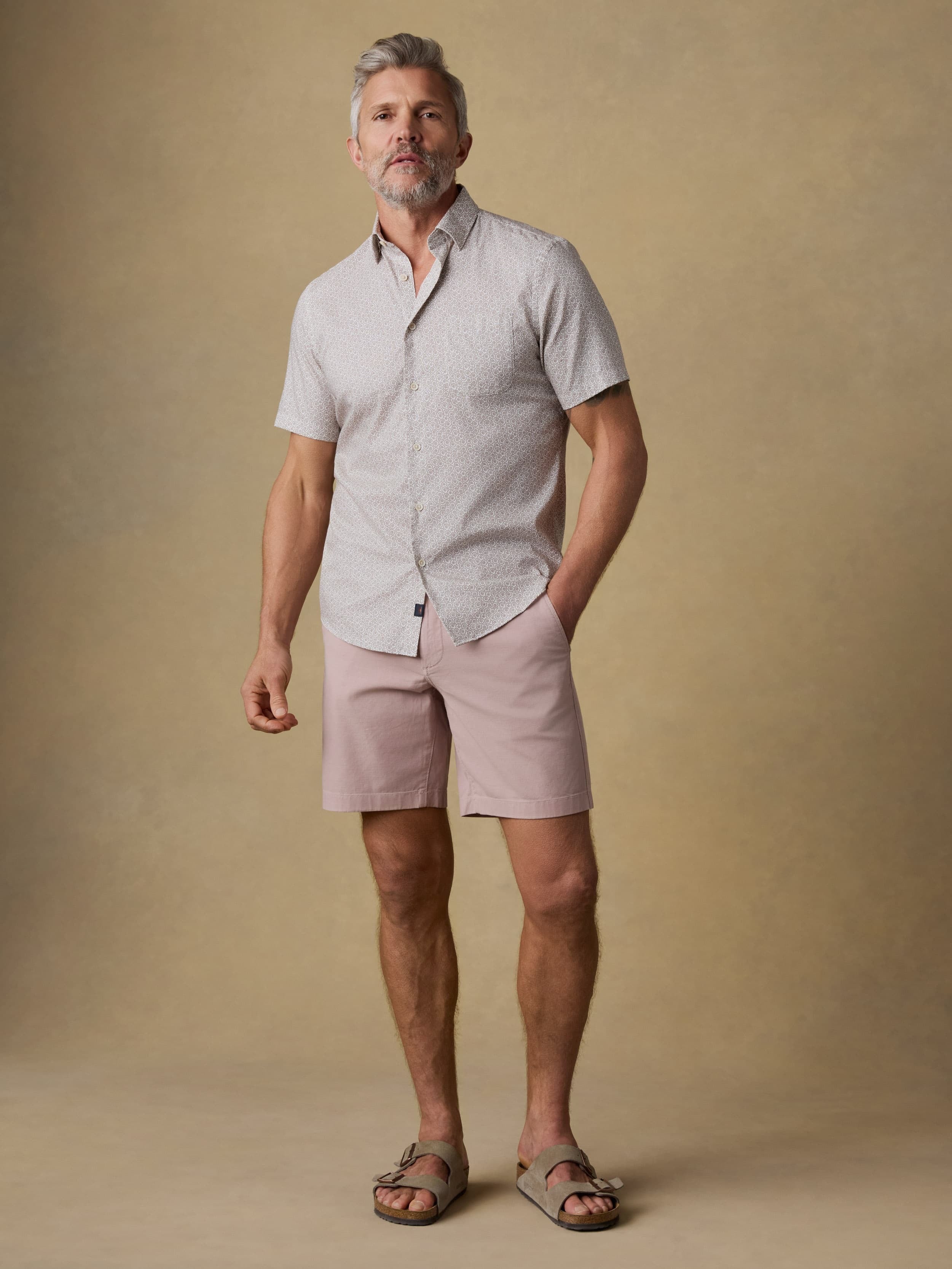 Short-Sleeve MovementTM Monterey Shirt - Wood Sunray Block