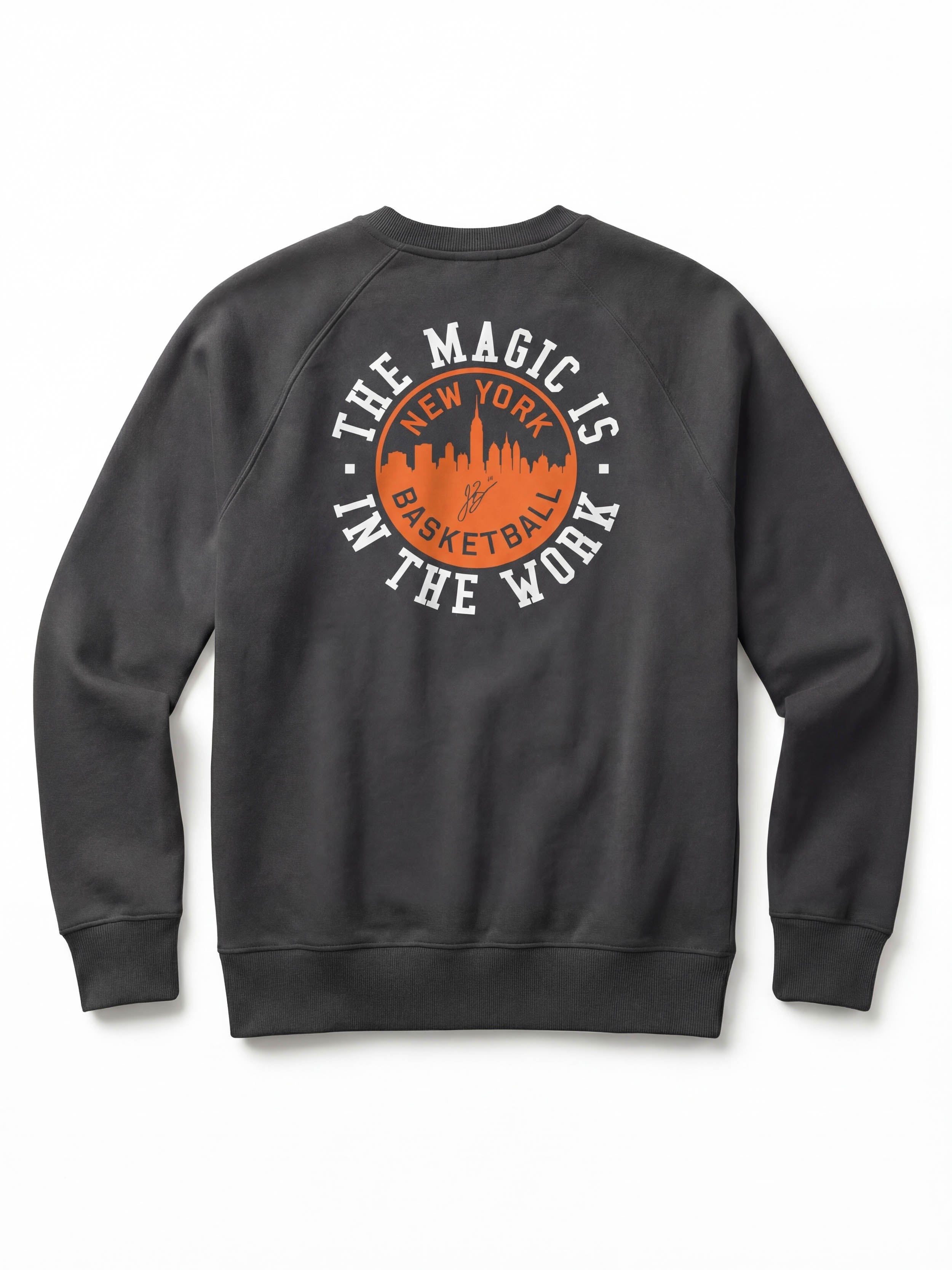 Jalen Brunson High Standard Fleece Crewneck - Mountain Black