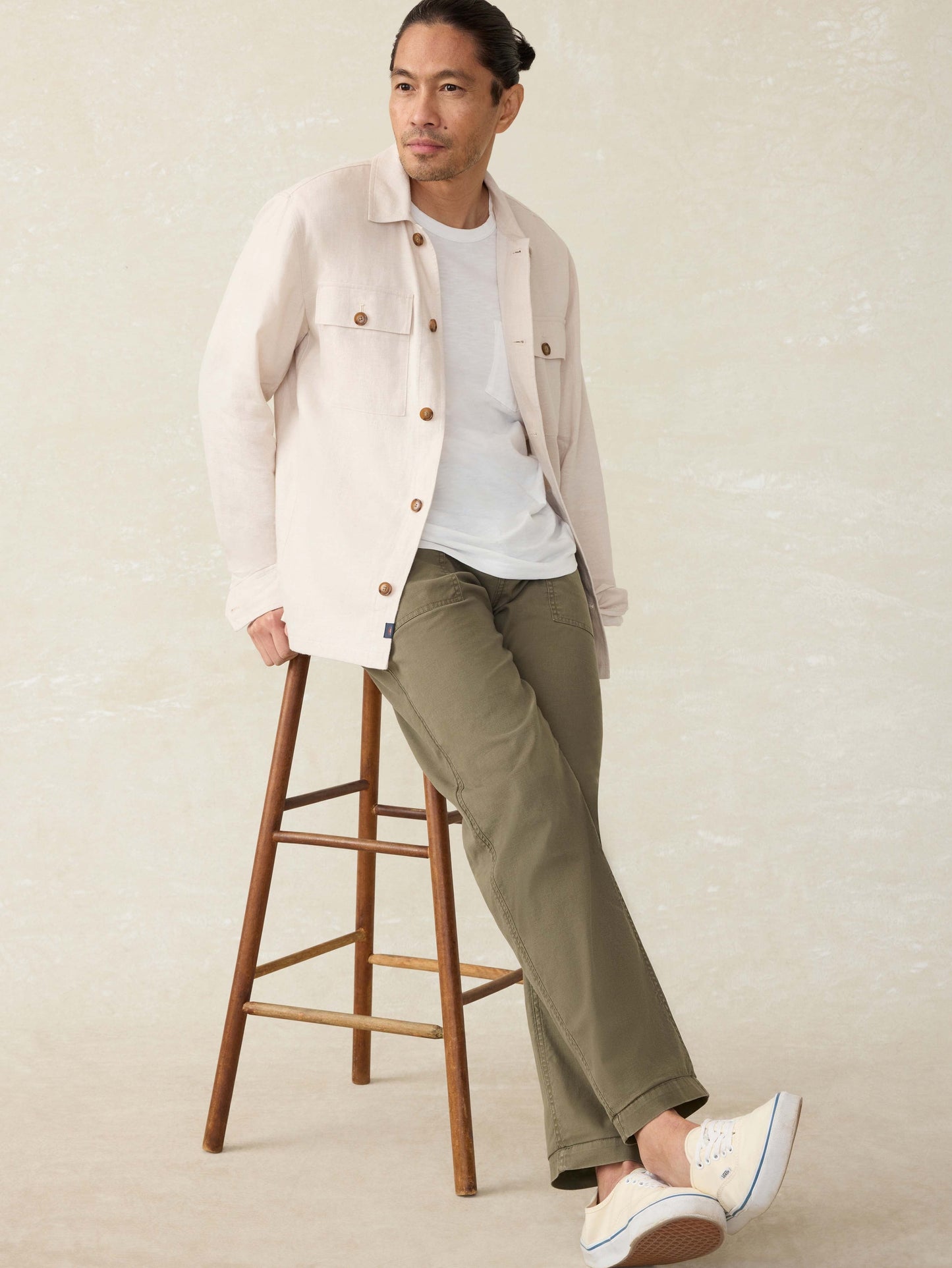 MovementTM Linen Shirt Jacket - Dorset Sand