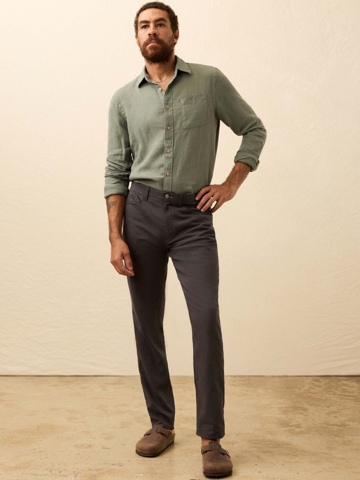 MovementTM Linen 5-Pocket Pant - Washed Black