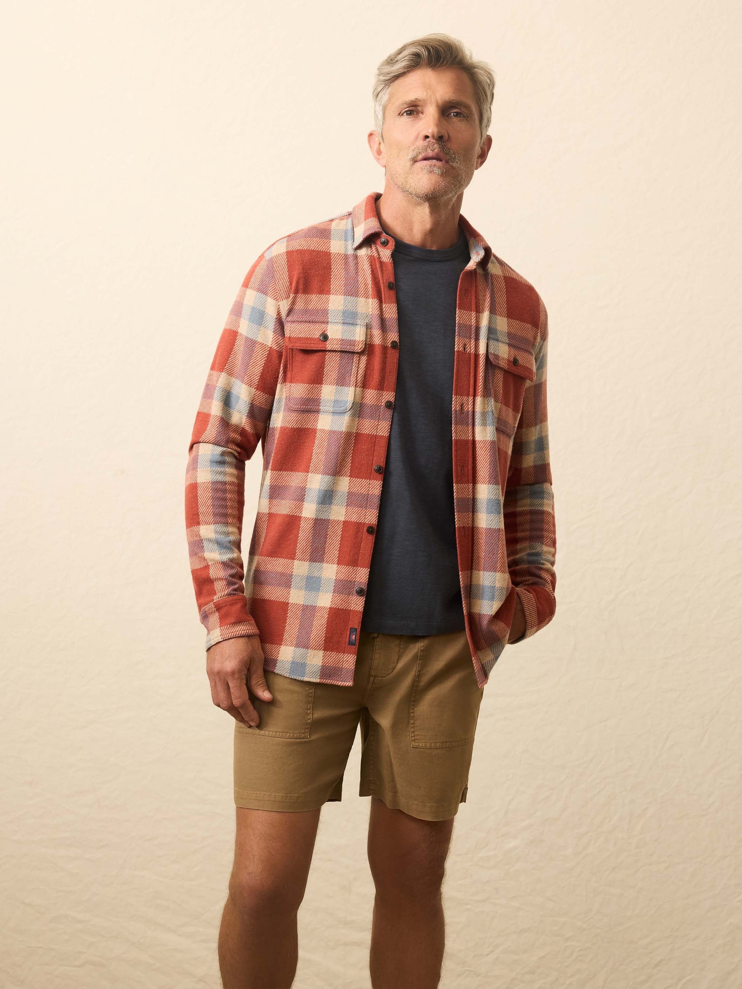 LegendTM Sweater Shirt - Copper Falls Plaid