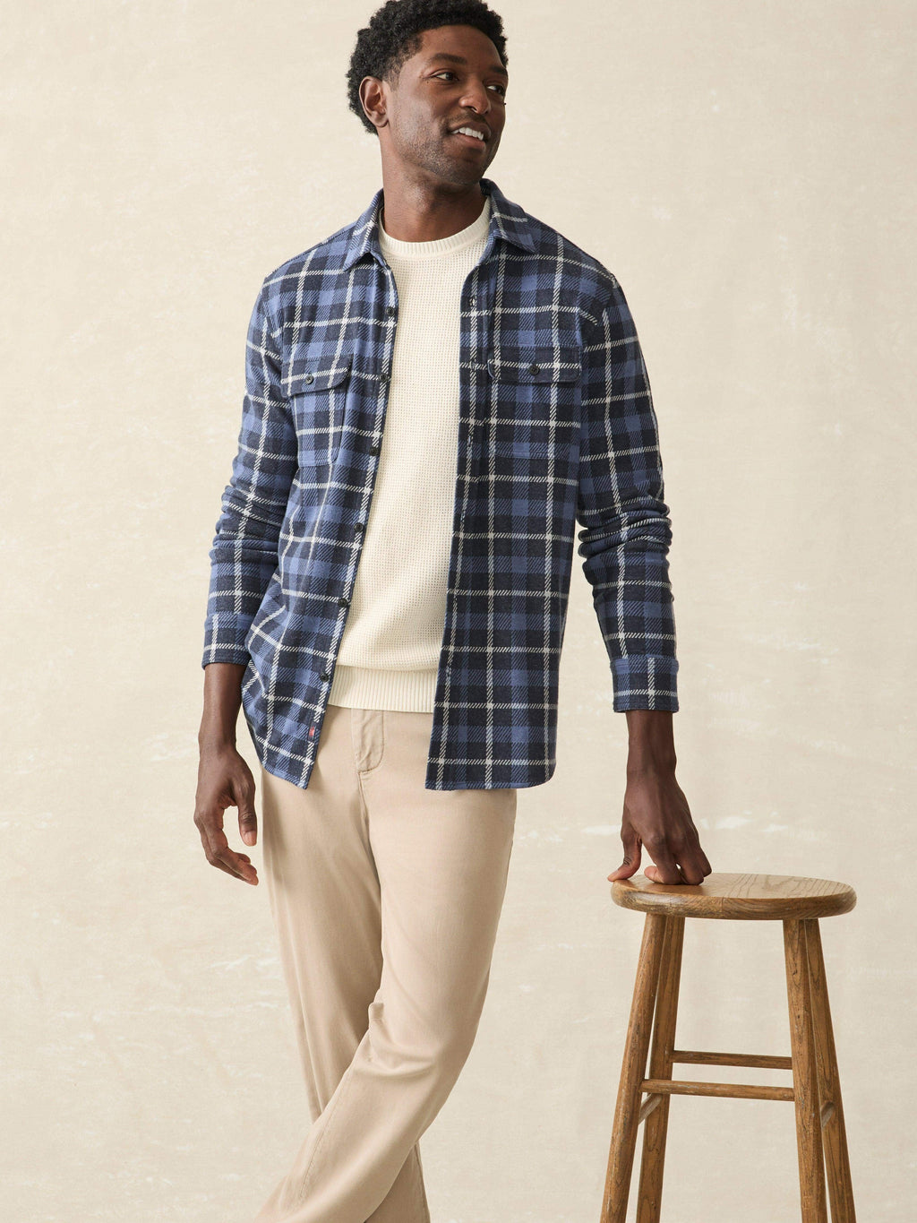 LegendTM Sweater Shirt - Blue Winds Plaid