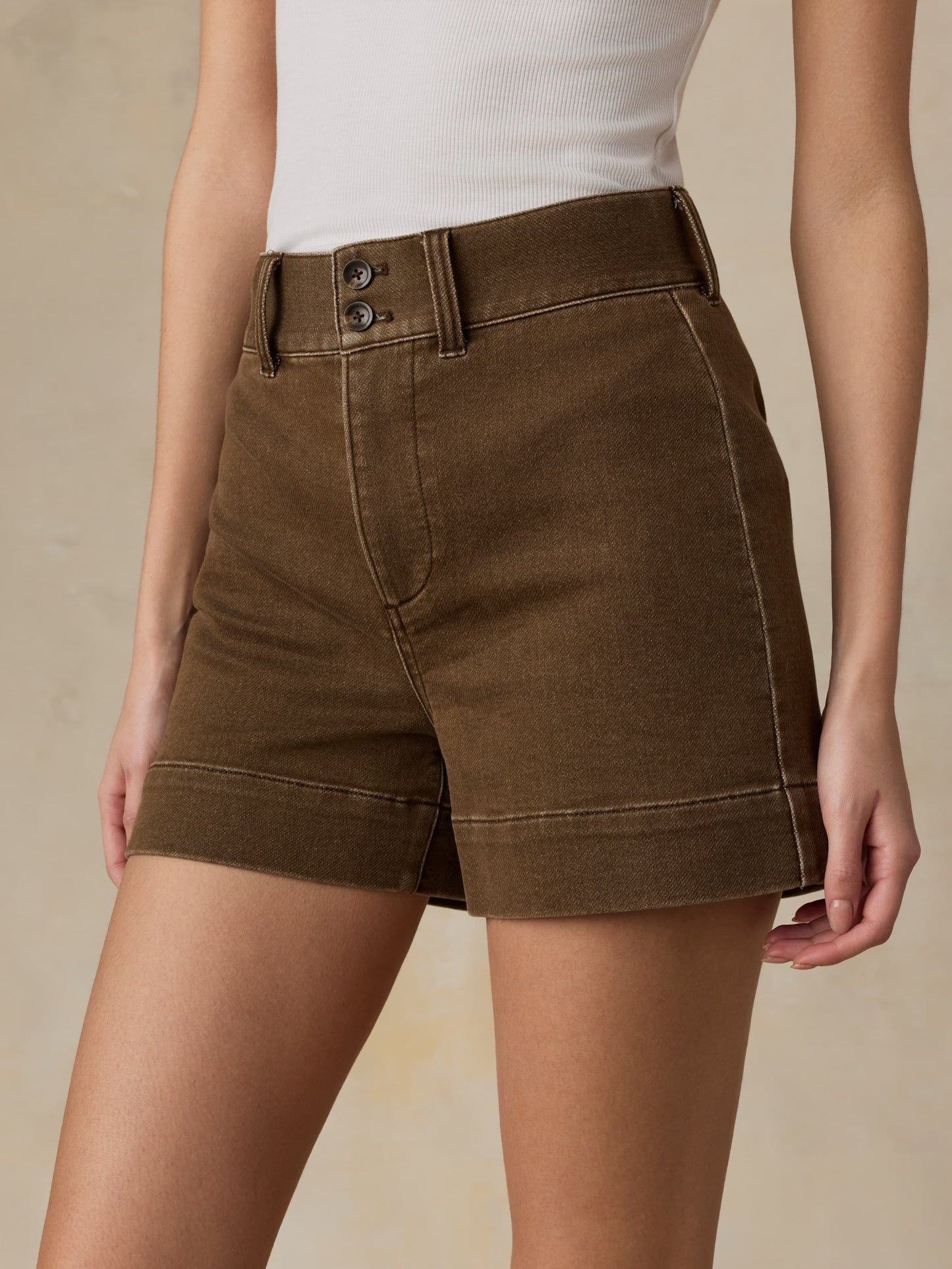 Stretch Terry Sailor Short - Walnut