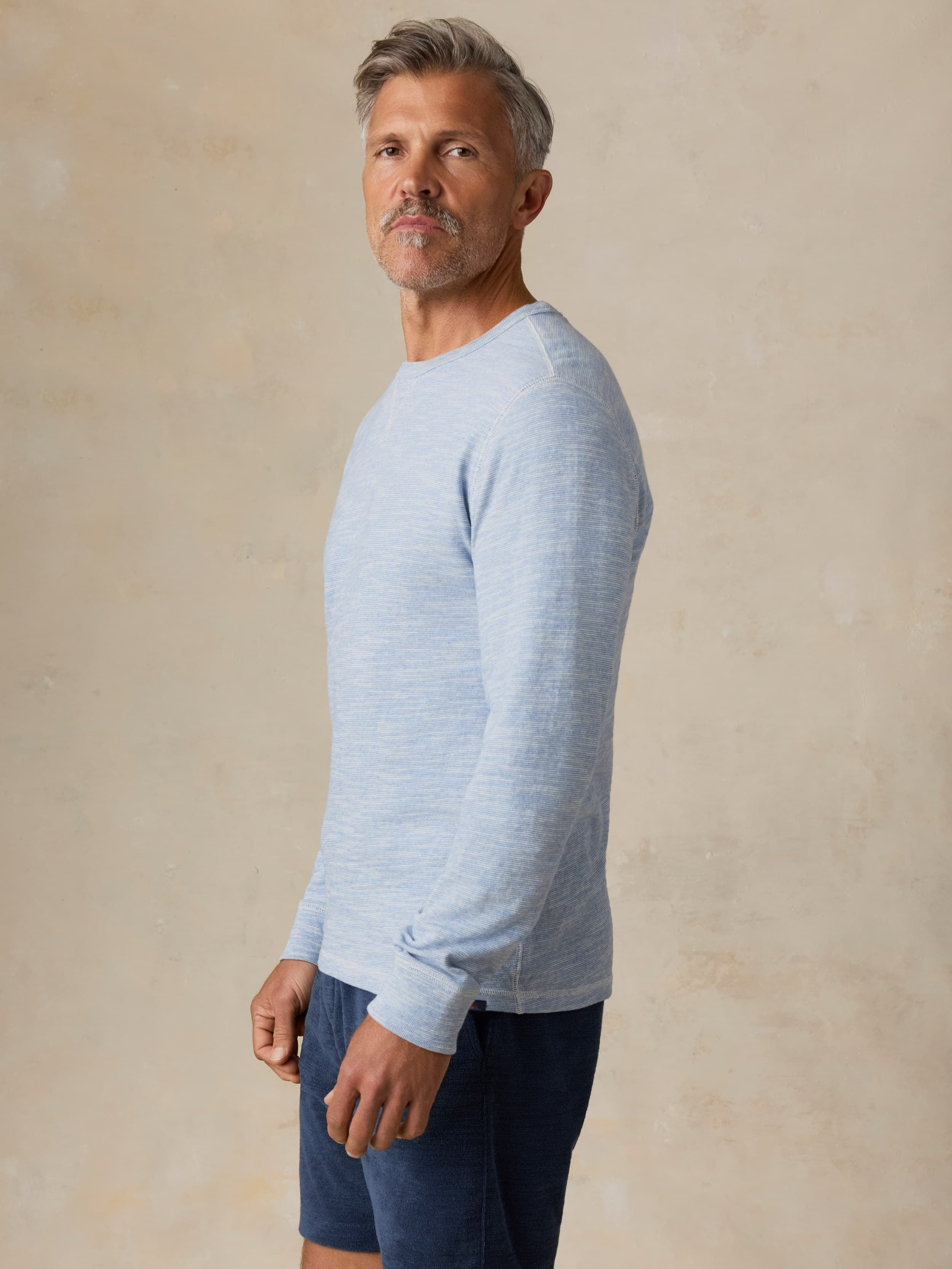 Sunwashed Organic Crew - Blue Ivory Feeder