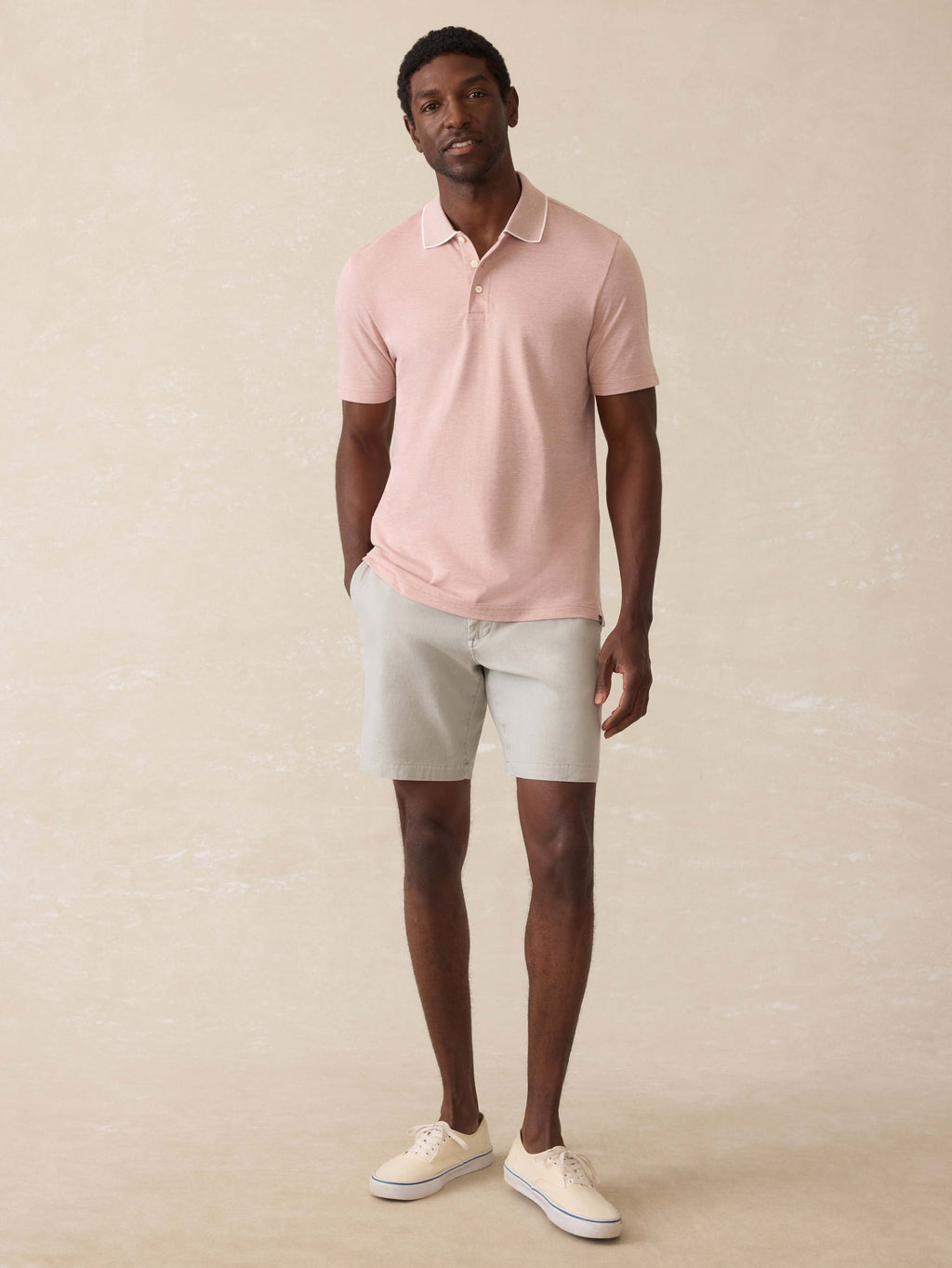 Short-Sleeve MovementTM Pique Polo - Sedona Melange