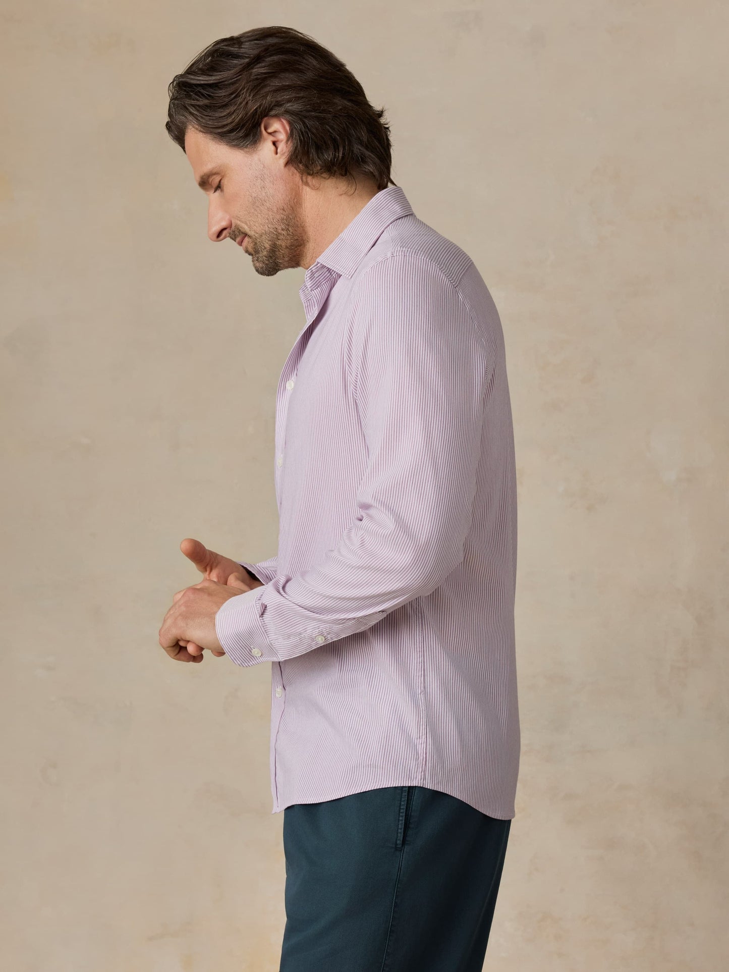 The MovementTM Shirt - Berry Cloud Stripe