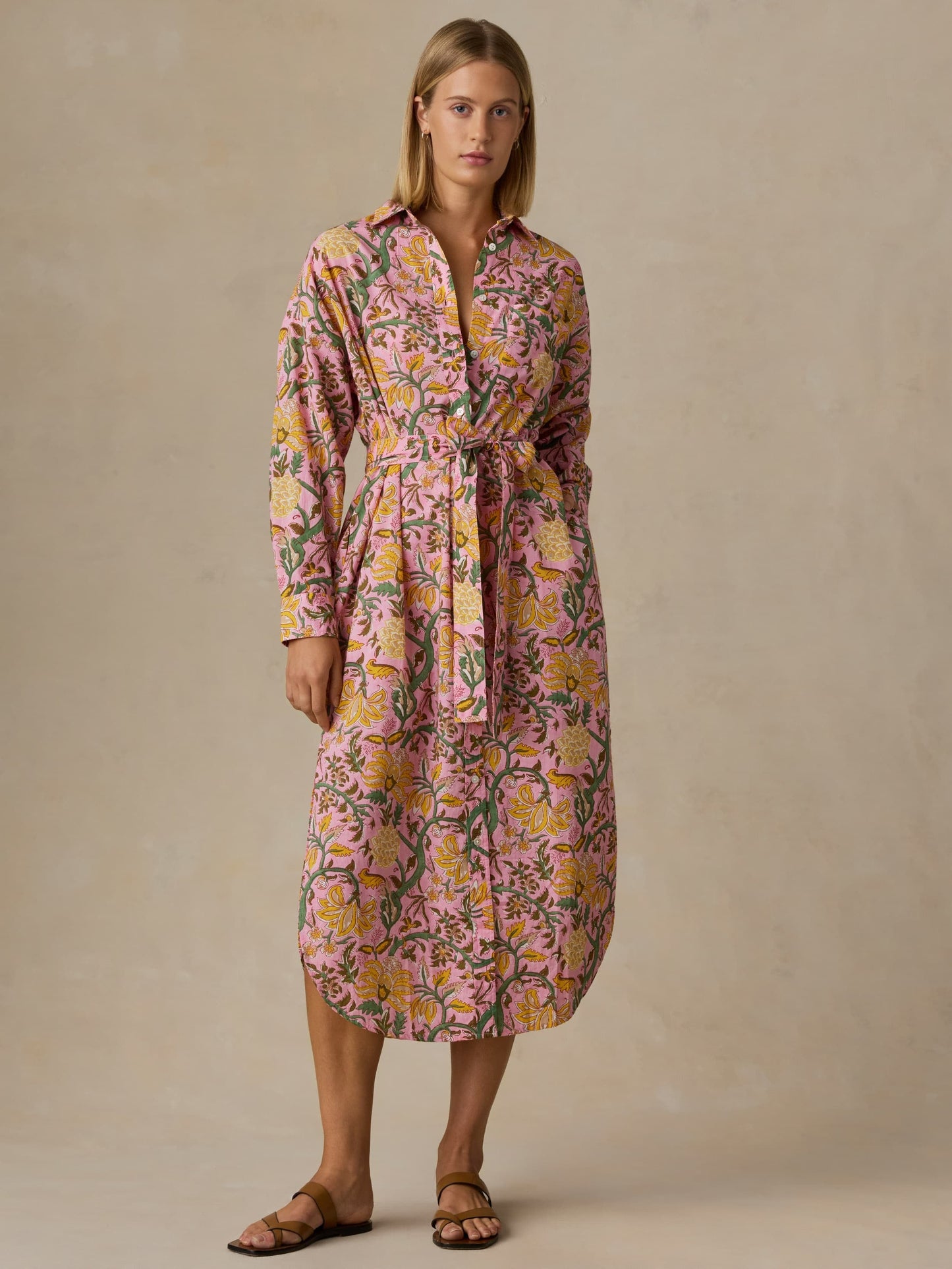 Voile Rio Shirtdress - Blossom Serenade