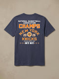 NY Knicks Sunwashed Regenerative Tee - Dune Navy