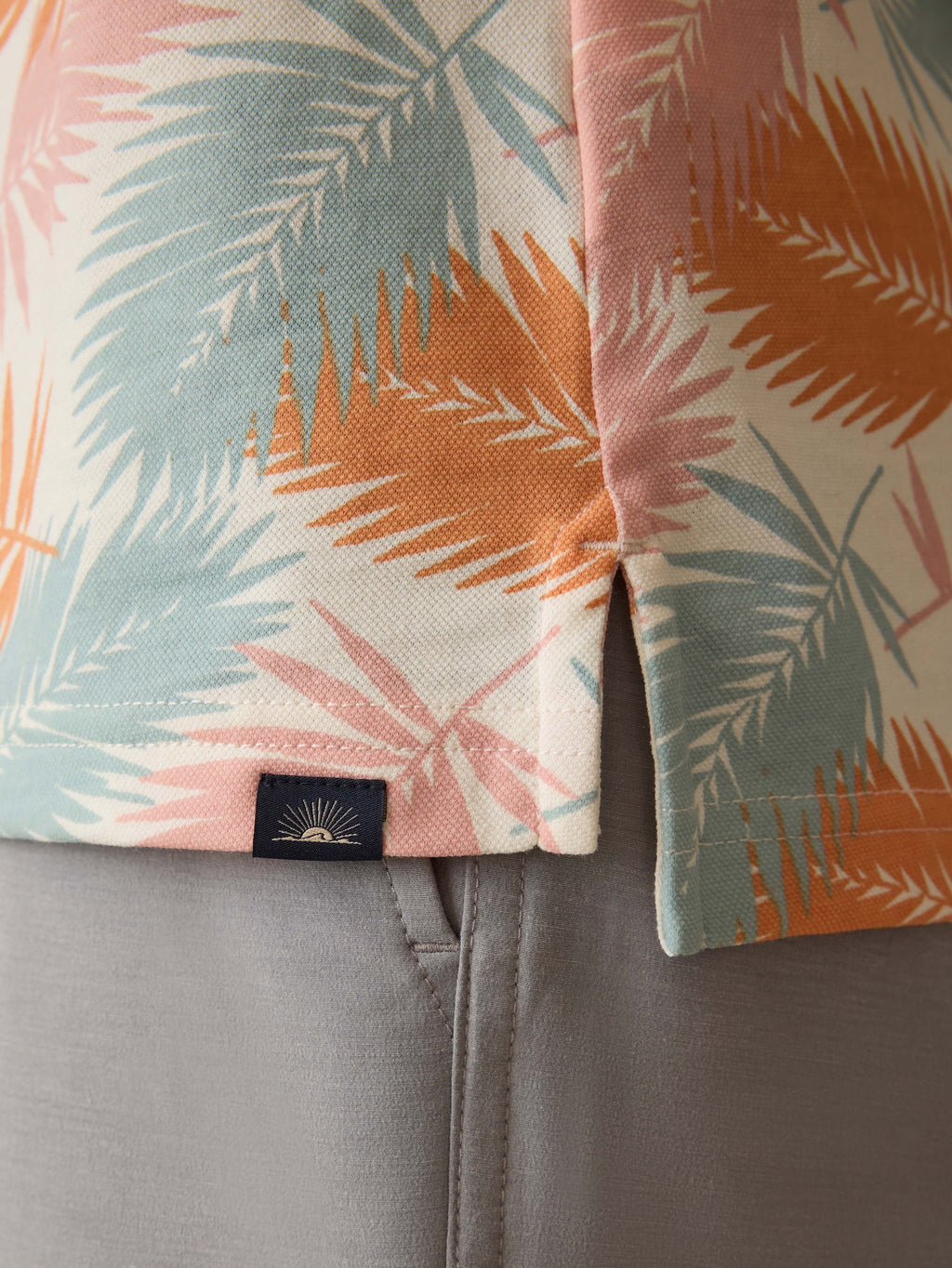 Short-Sleeve MovementTM Pique Polo - Ivory Paradise Palm