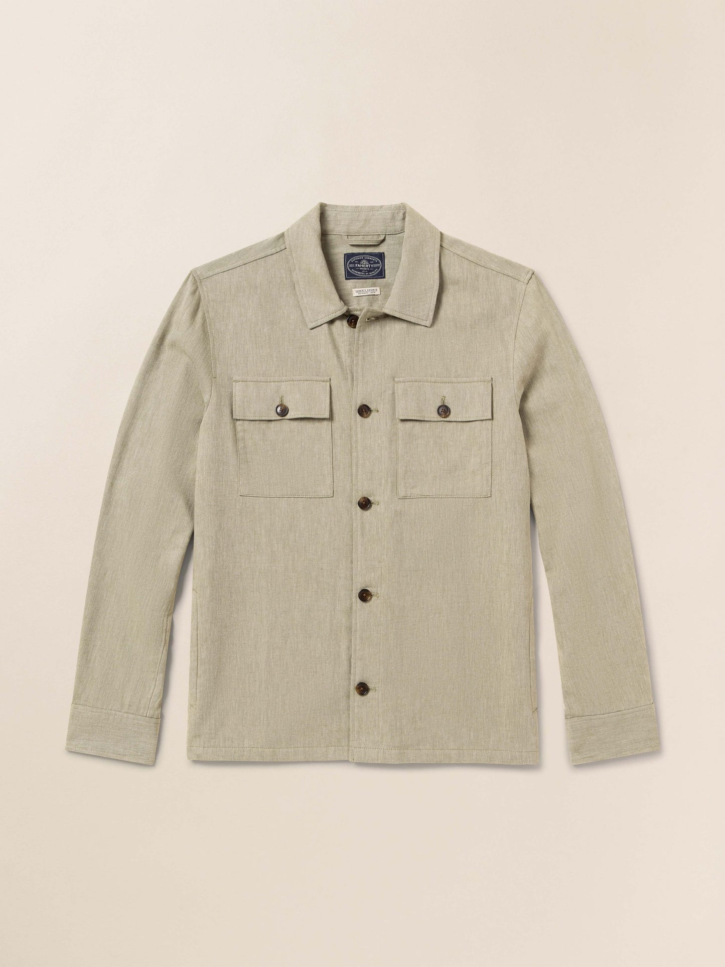 MovementTM Linen Shirt Jacket - Sage Cliff
