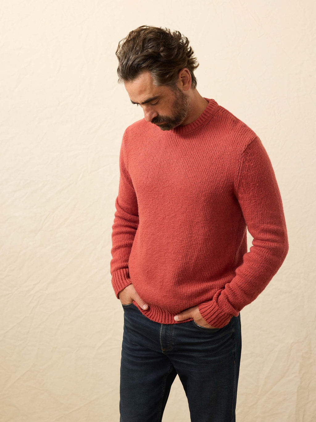 Heirloom Crewneck Sweater - Eclipse Red