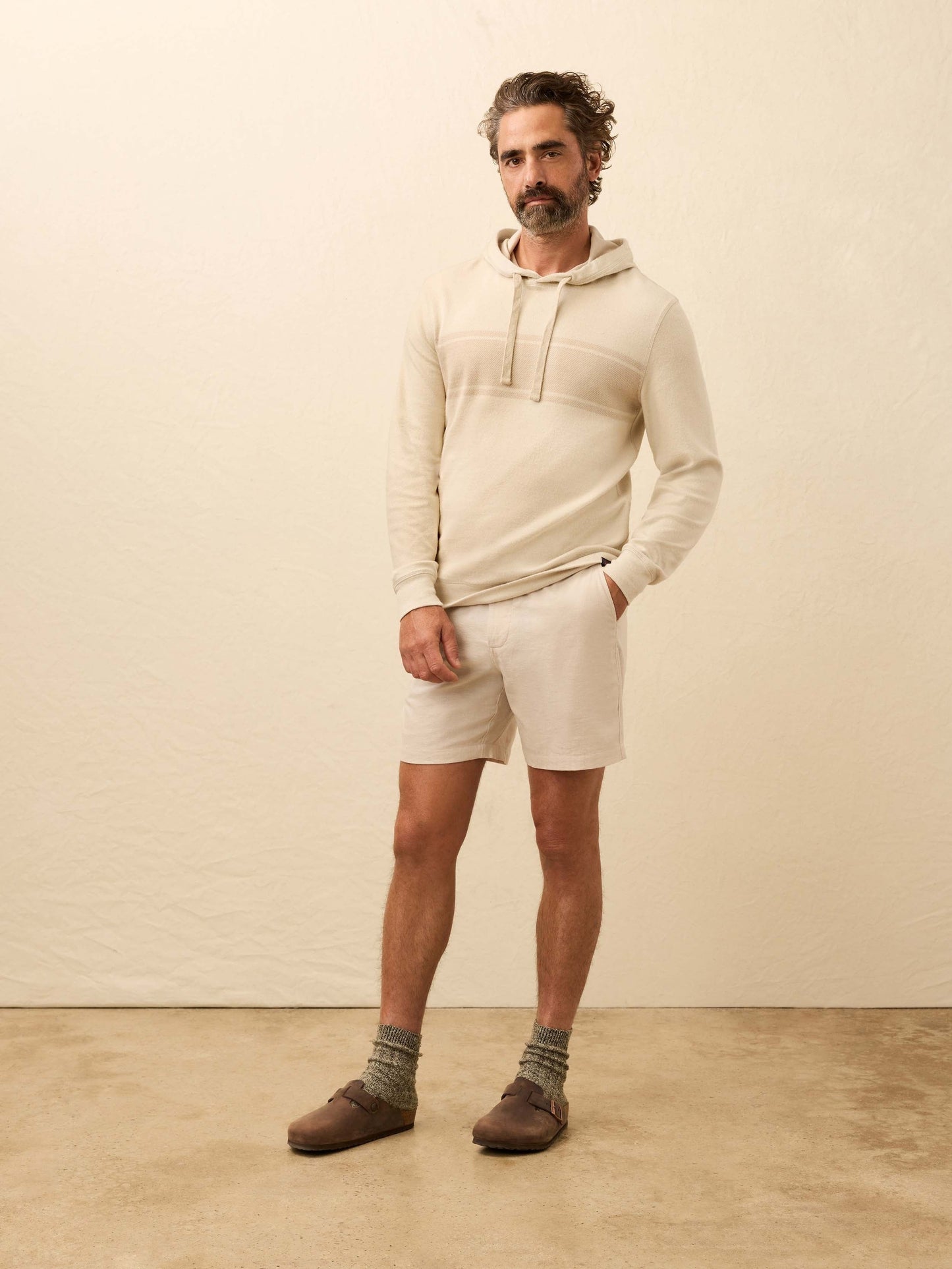 LegendTM Sweater Hoodie - Winter Oat Surf Stripe
