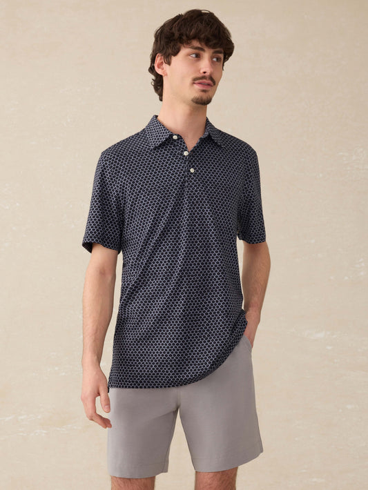 Short-Sleeve MovementTM Pique Polo - Midnight Fishscale