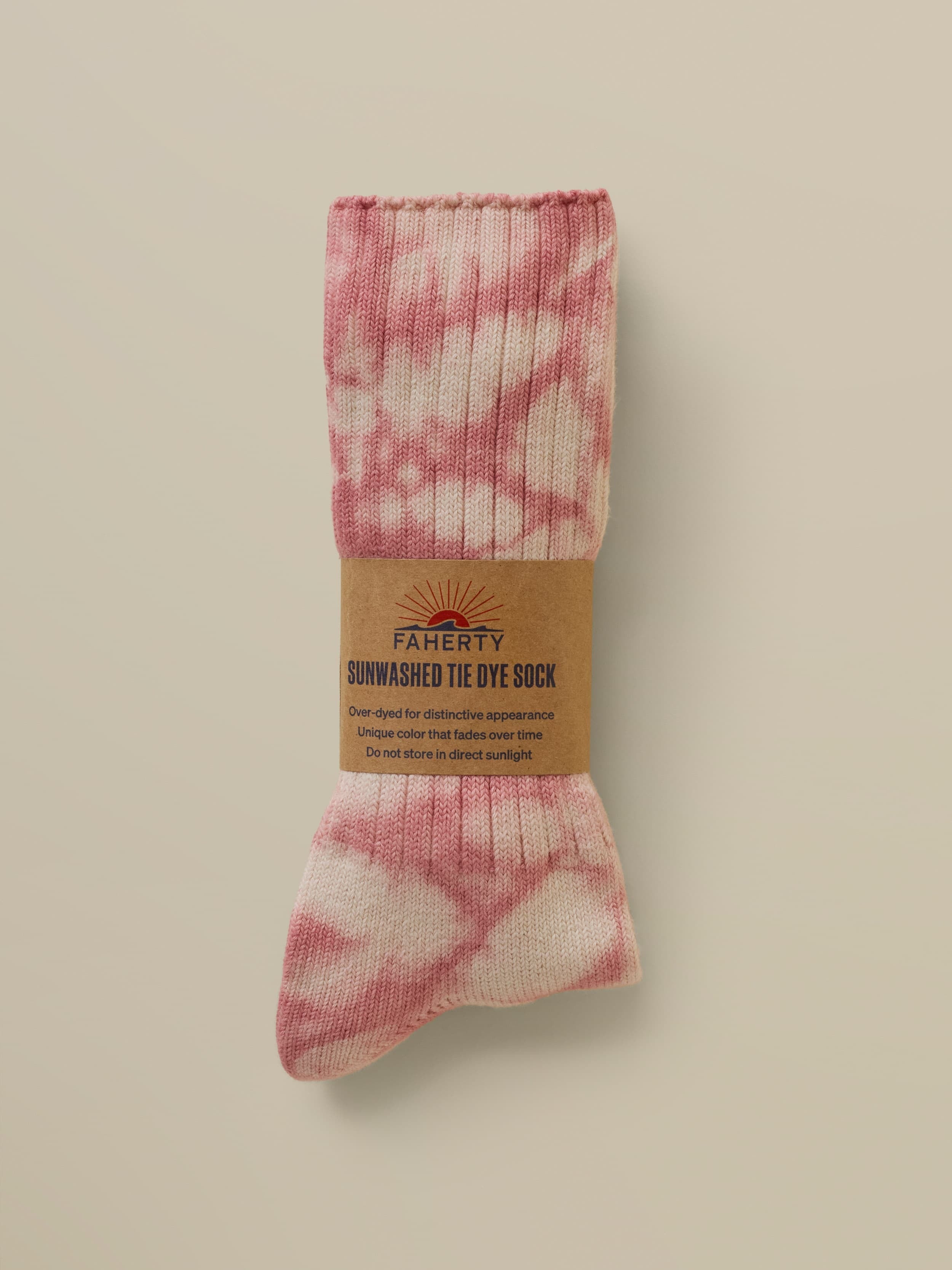Sunwashed Tie Dye Sock - Faded Flag