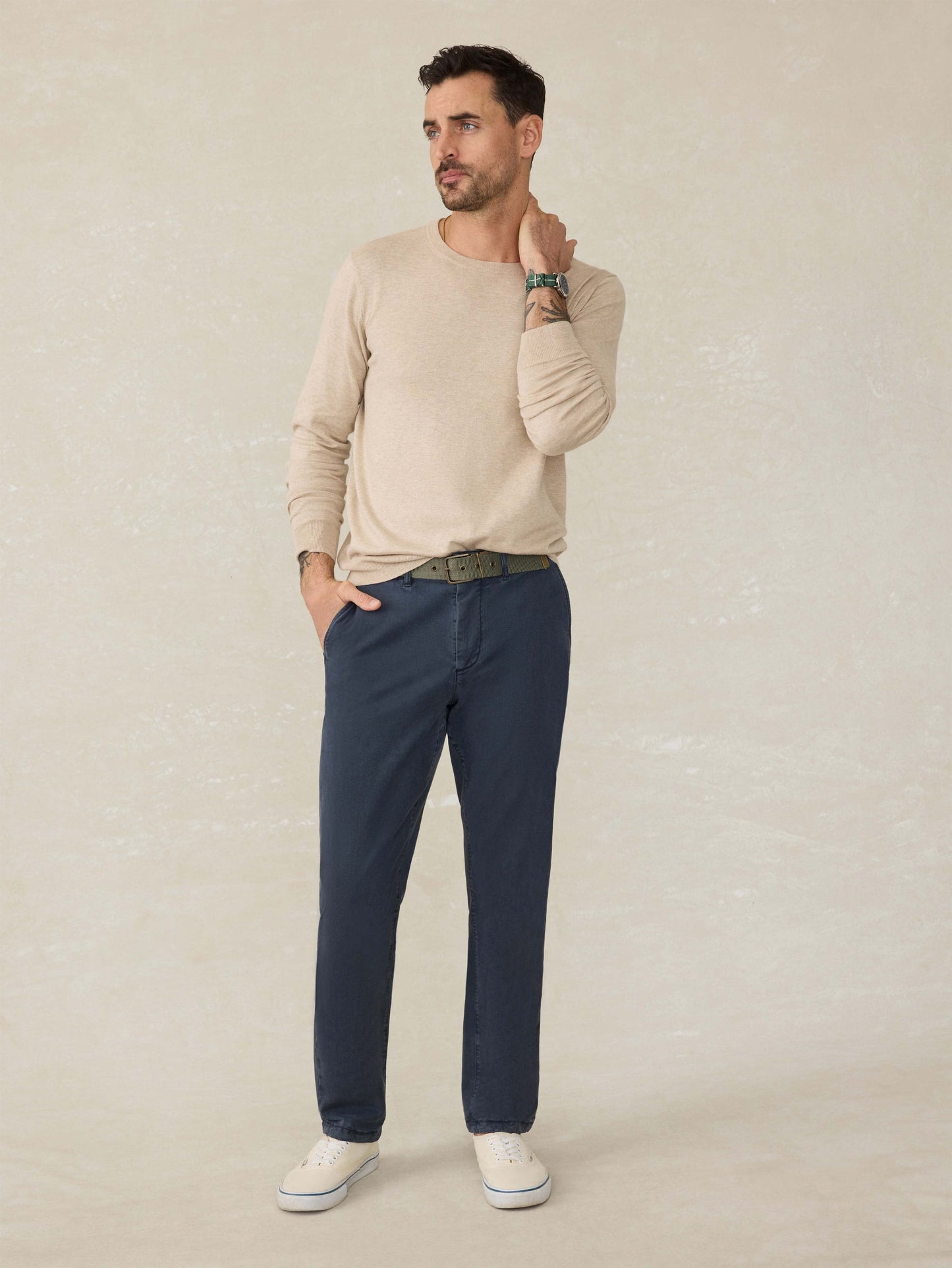 MovementTM Crewneck Sweater - Soft Dune Heather
